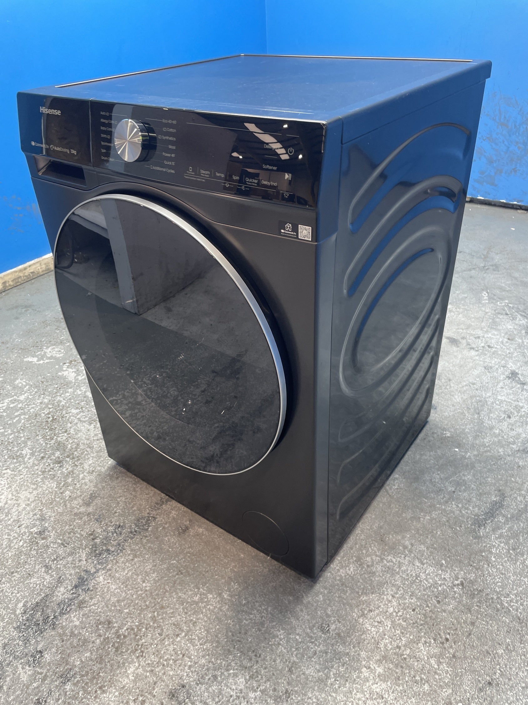 #GRC-136-305 - Hisense WF5S1245BB 12kg 1400rpm Smart Washing Machine
