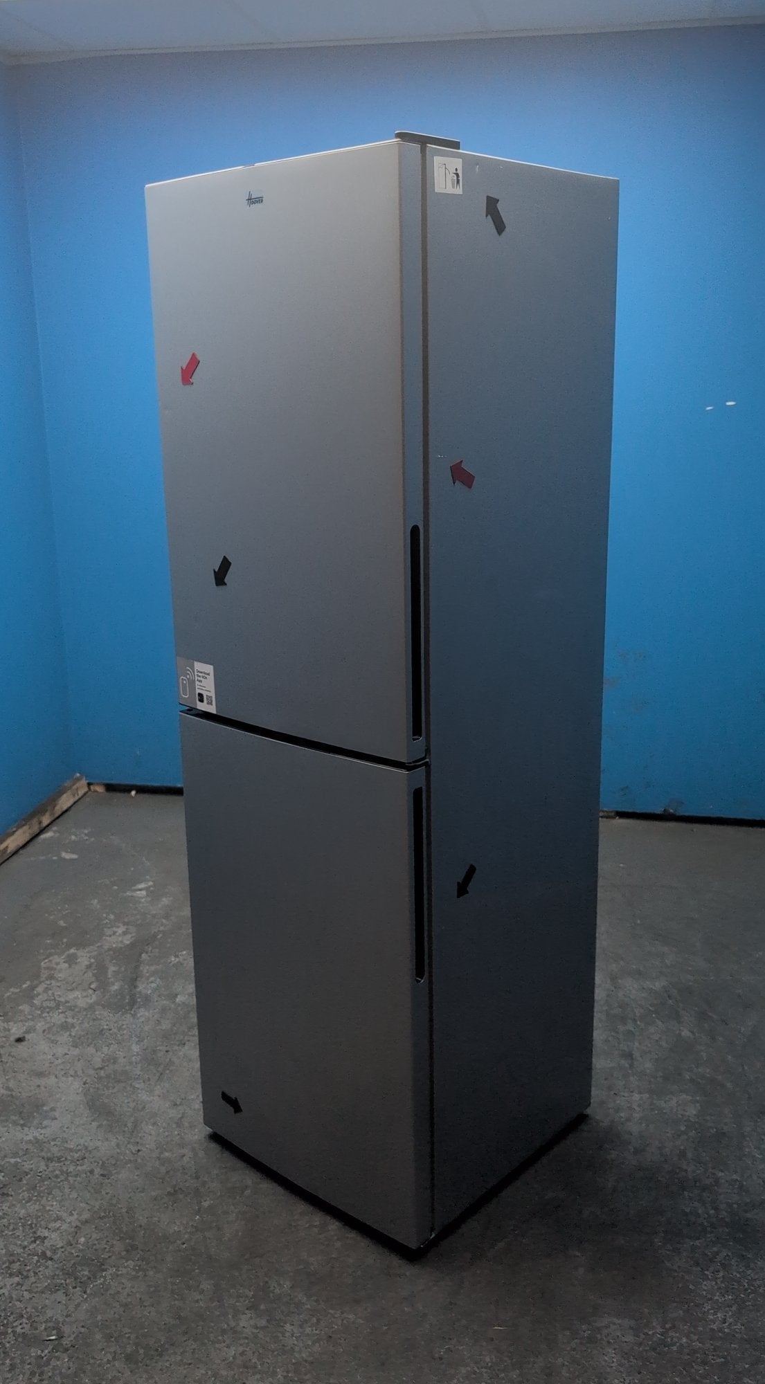 #GRC-162-875 - Hoover H-FRIDGE 300 54.5cm 50/50 Fridge Freezer – 252L, Silver, Low Frost