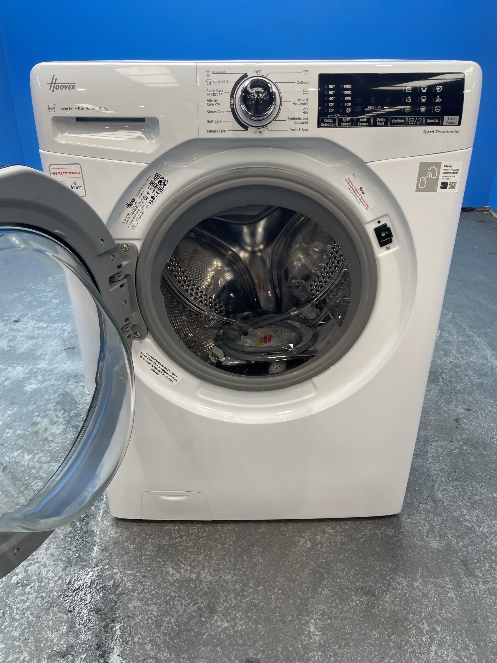 #GRC-155-392 - Hoover H3WPS4106TMB6 10kg 1400 Spin Washing Machine