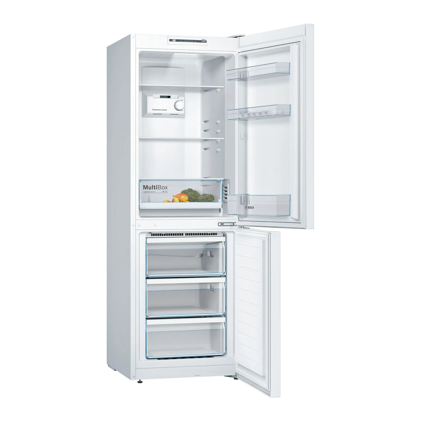 Bosch Series 2 60cm Freestanding Fridge Freezer – 282L Total Capacity, NoFrost, MultiBox, LED Lighting – Renew 2 U