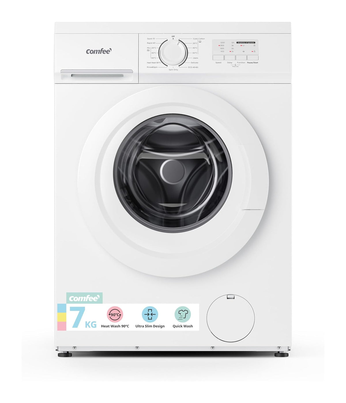 Comfee CFE10EW70/W-UK 7kg 1200rpm Slim Washing Machine – Renew 2 U