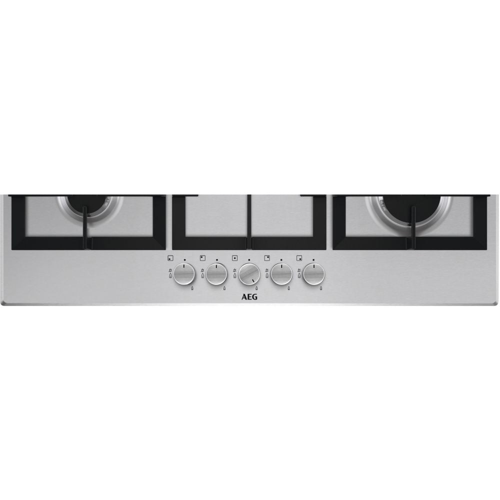 AEG HGX95320SM 90cm 5 Burner Wok Gas Hob Stainless Steel – Renew 2 U