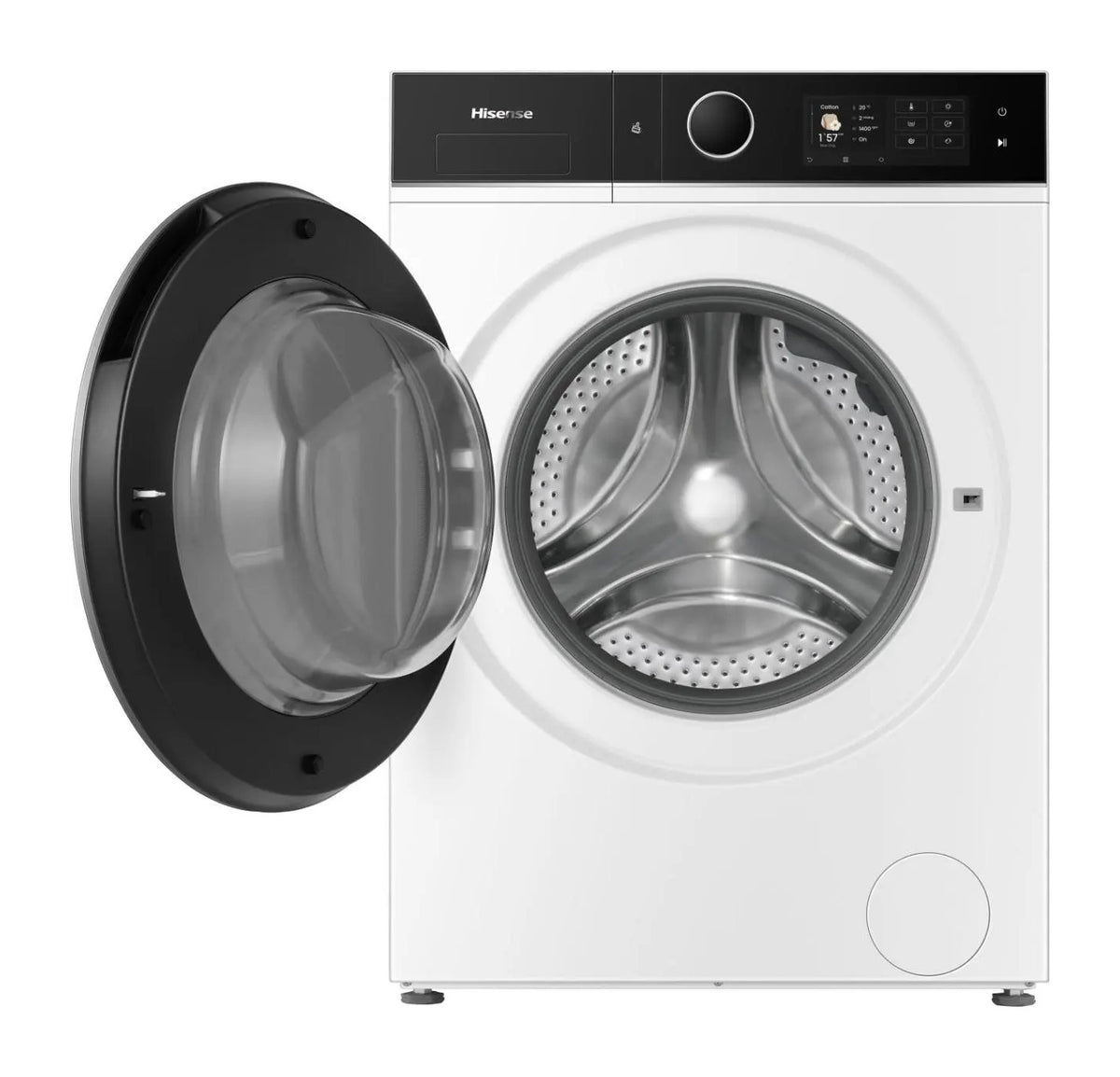 Hisense WD5I1245BWRH 12kg/8kg 1400rpm WiFi Heat Pump Washer Dryer – Renew 2 U