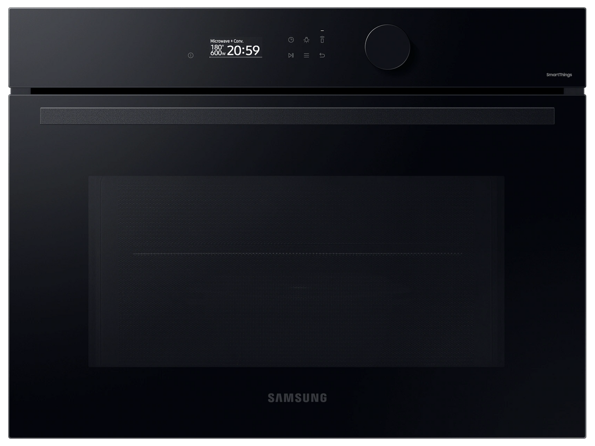 Samsung Series 5 Built-in Compact Combi Microwave Oven – 50L Capacity, Natural Steam & Air Fry, Black Glass – Renew 2 U