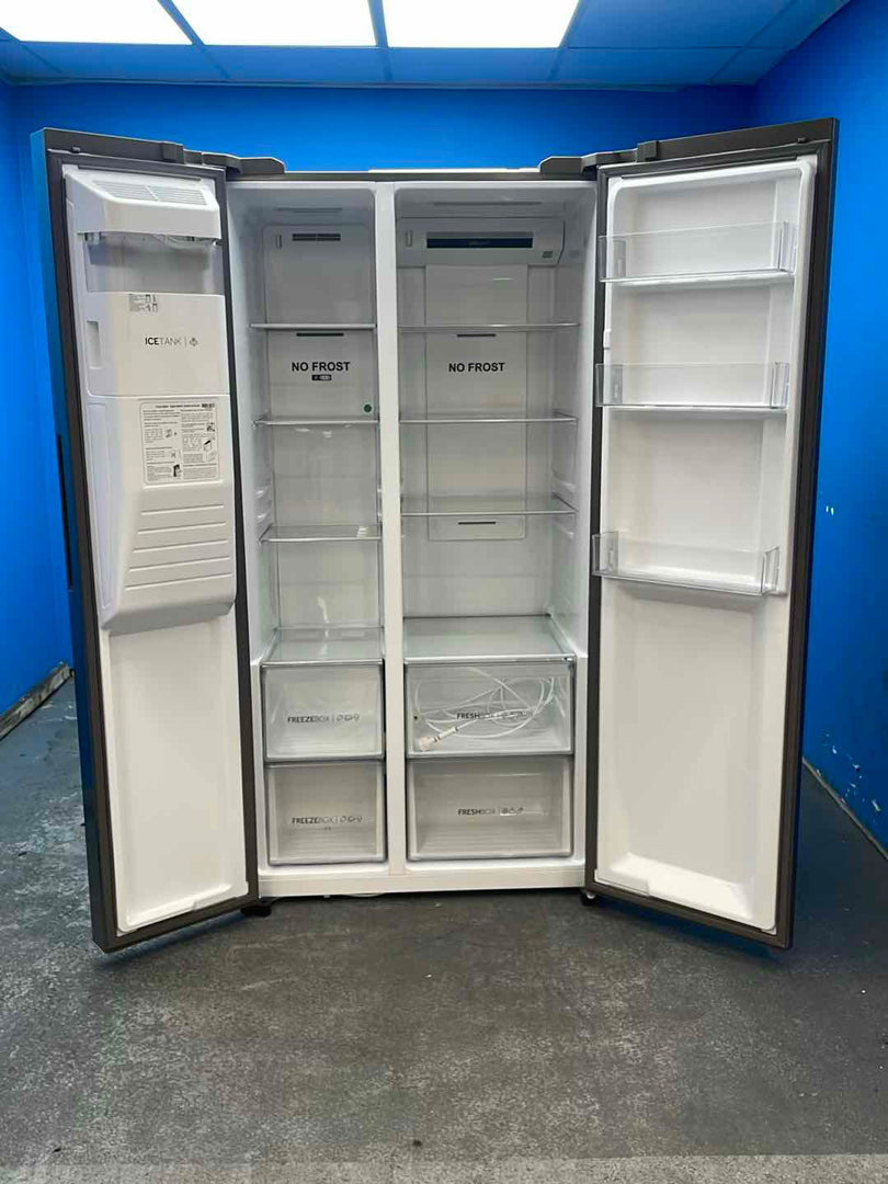 #GRC-161-581 - Haier SBS 90 Series 5 HSR5918DIMP American Fridge Freezer