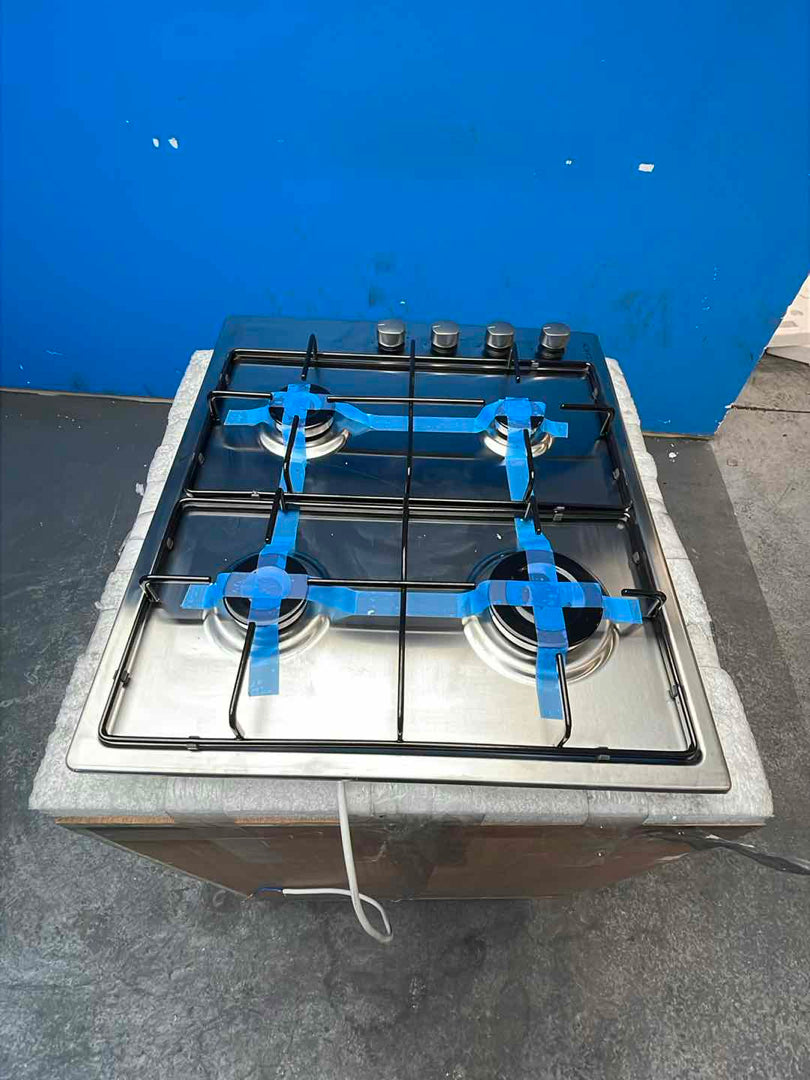#GRC-160-493 - Hoover HHW6LK3X 60cm 4-Burner Stainless Steel Gas Hob