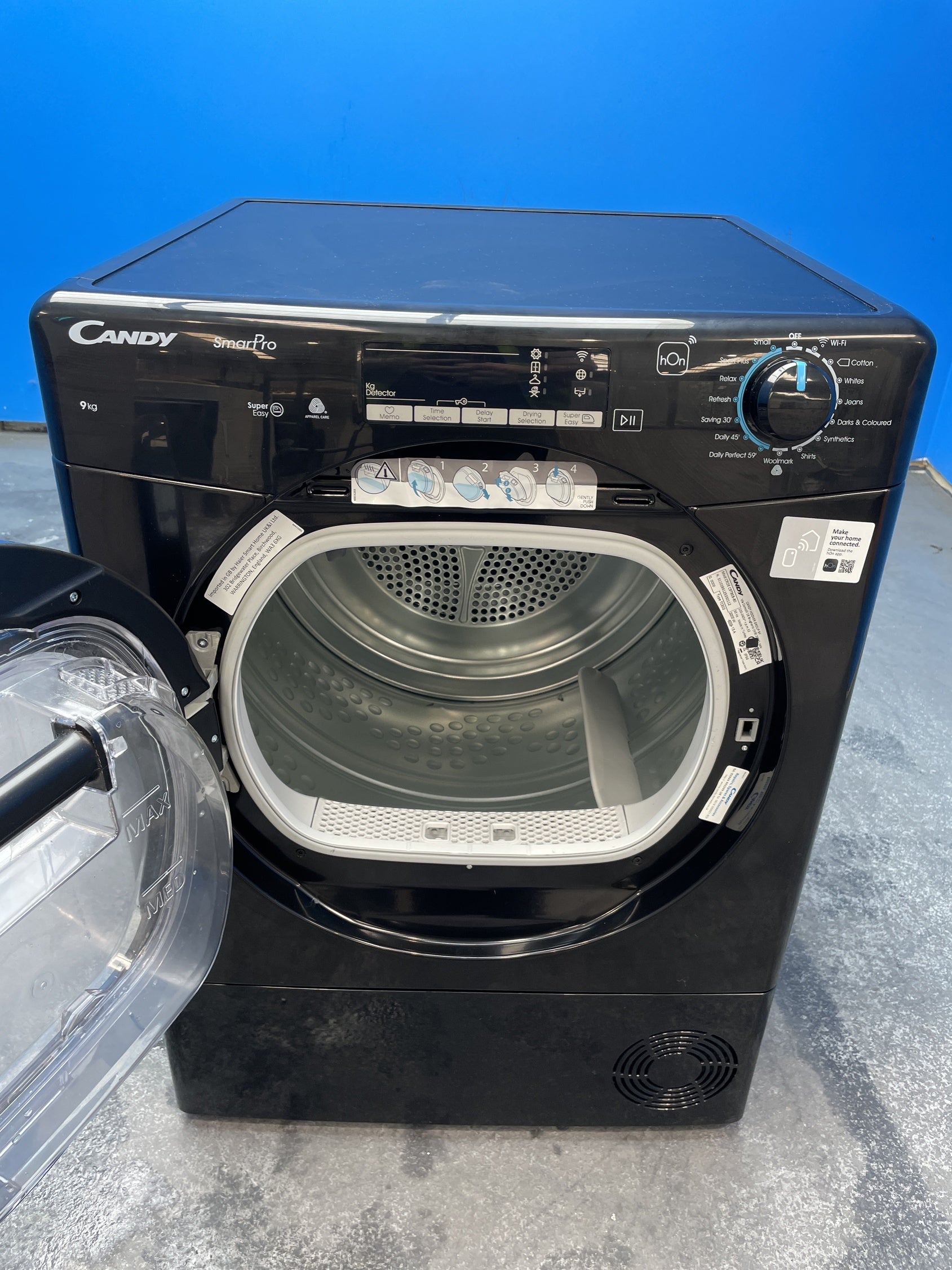 #GRC-162-747 - Candy Smart Pro 9kg Condenser Tumble Dryer – WiFi Connected, Black