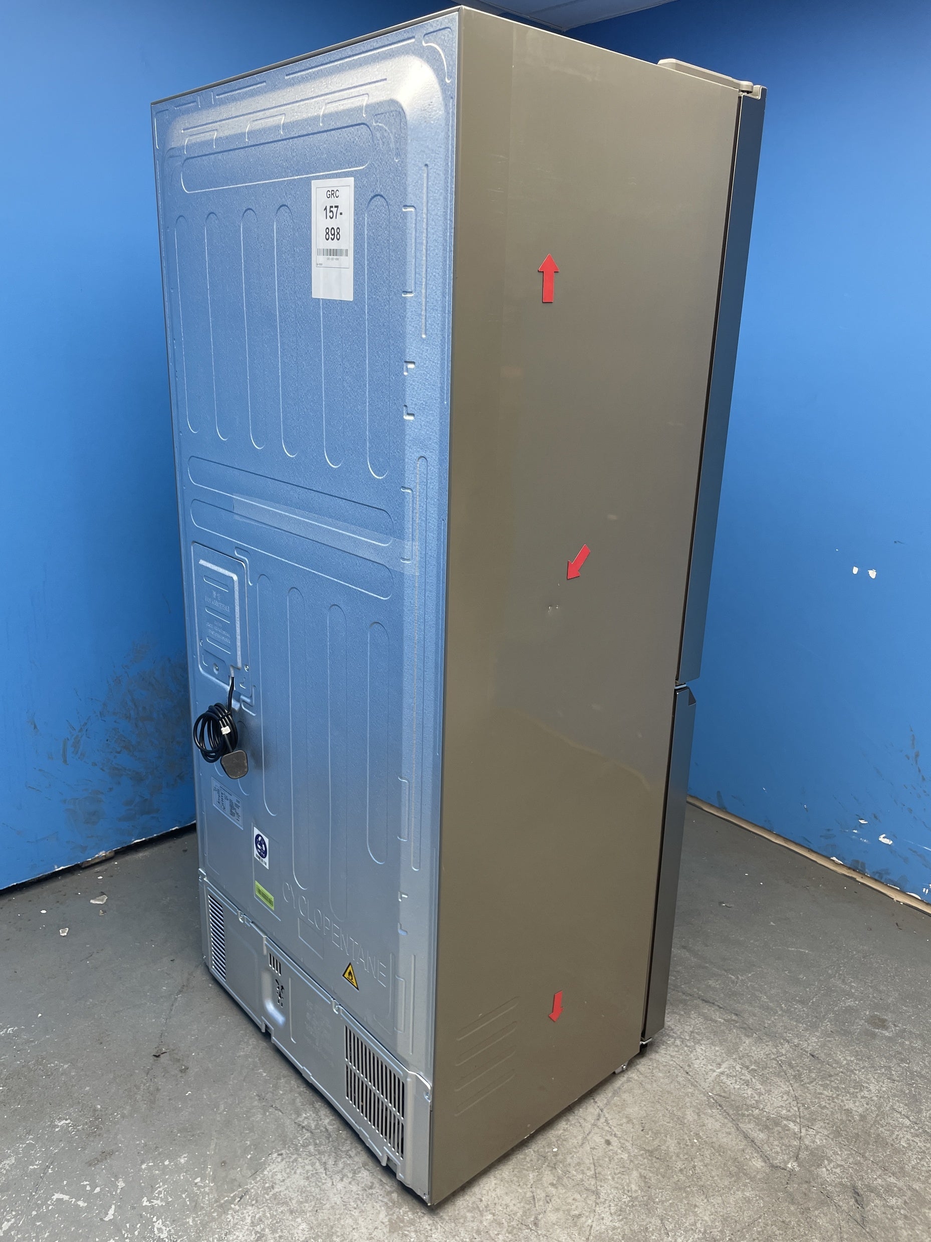 #GRC-157-898 - Haier HCR7818DNMM Cube 83 Total No Frost American Fridge Freezer