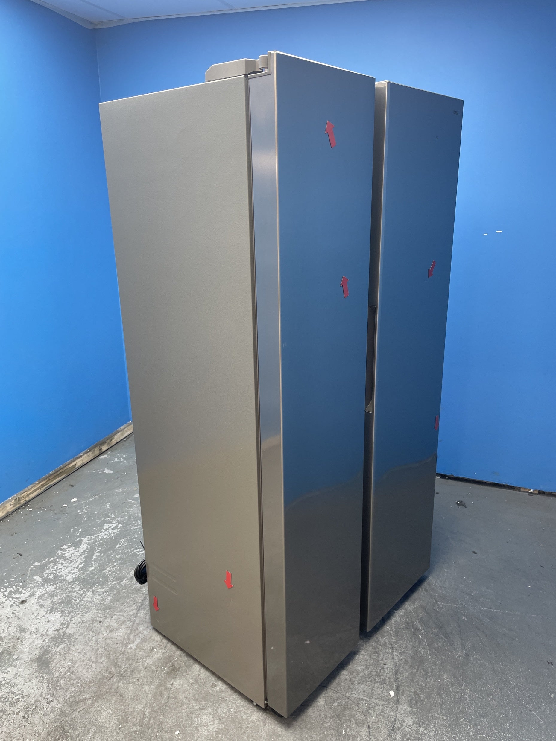 #GRC-159-218 - Hoover H-FRIDGE 700 MAXI HONSQ2T918EXK American Fridge Freezer