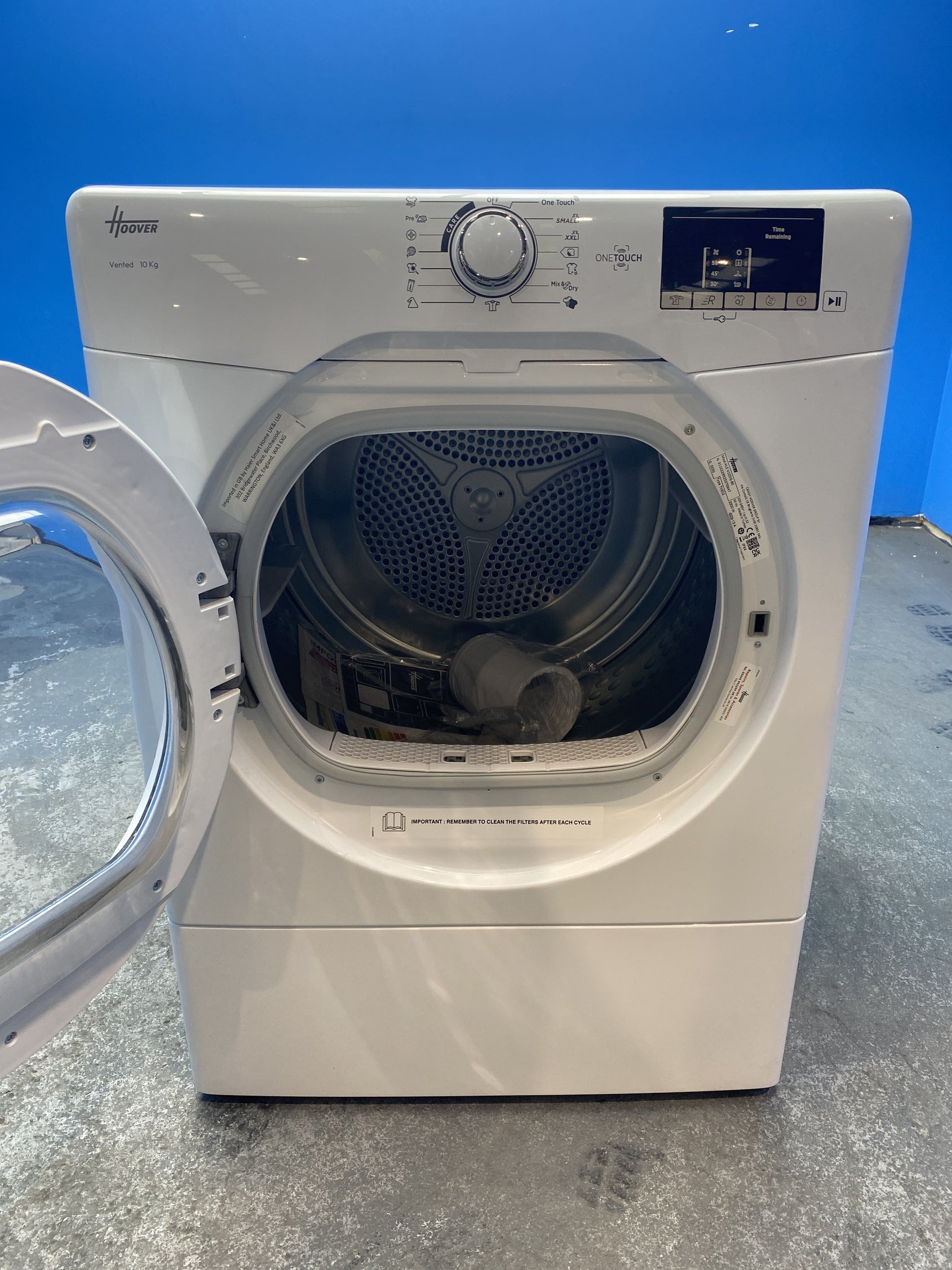#GRC-152-012 - Hoover HLE V10DG-80 10kg Vented Tumble Dryer
