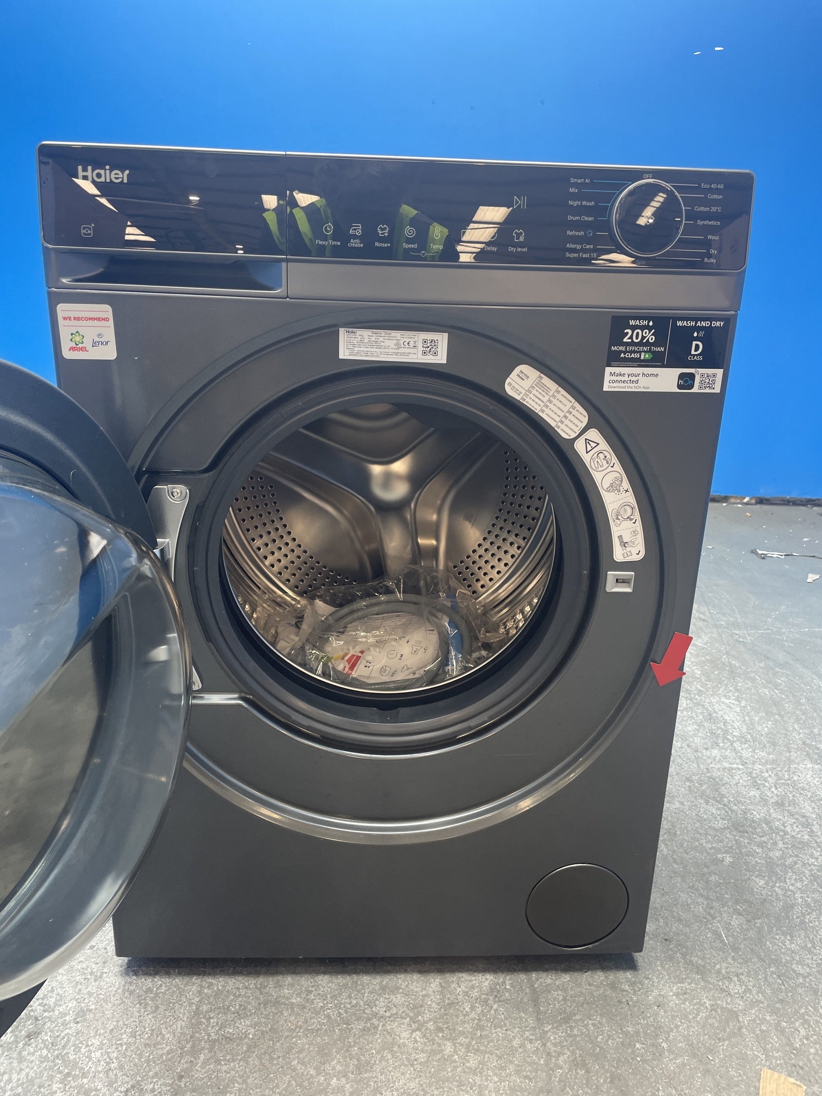 #GRC-159-320 - Haier HWD90-BP14357GTU1 9/5kg 1400rpm Washer Dryer