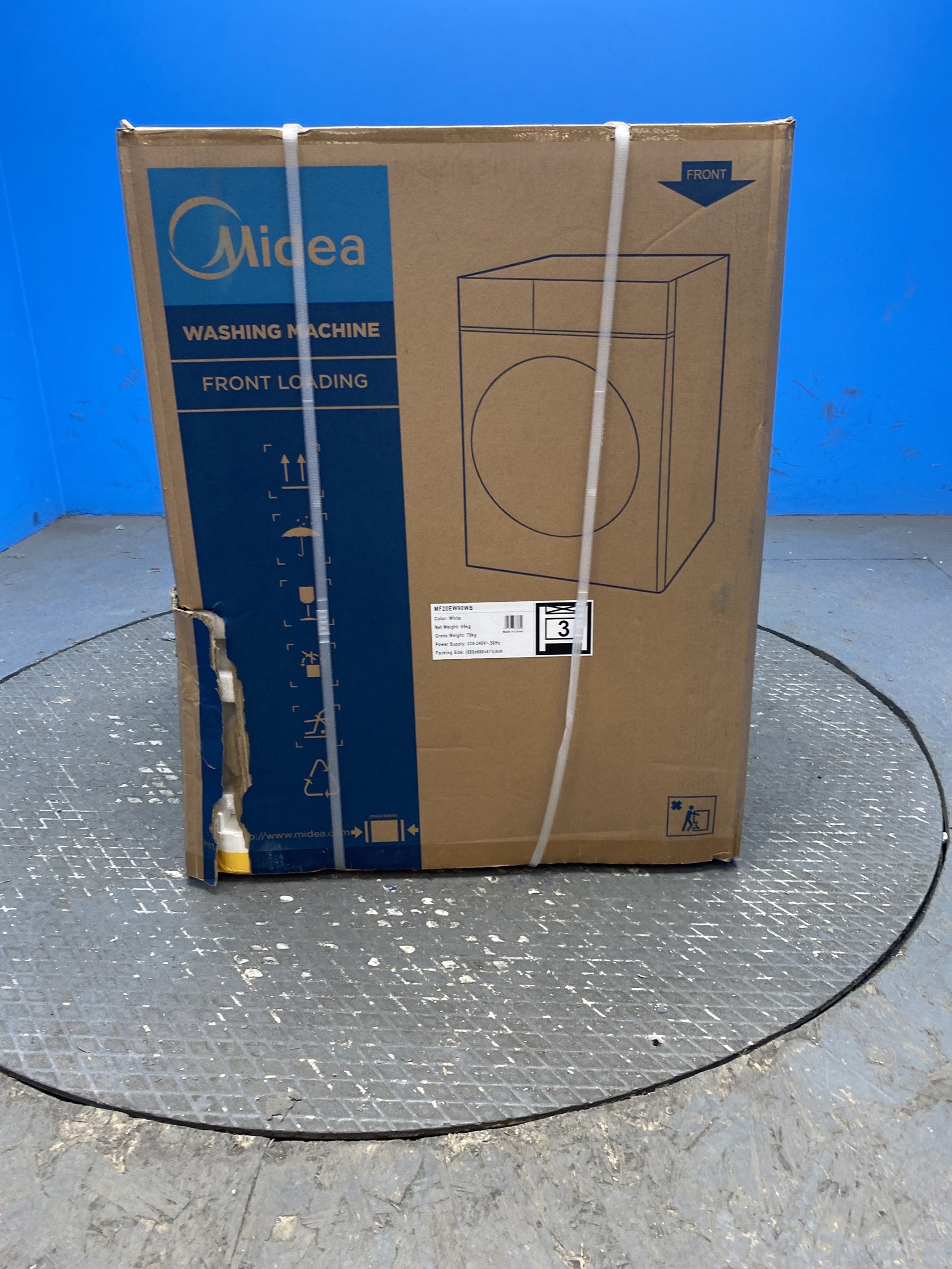 #GRC-158-861 - Midea MF20EW90WB 9kg 1300rpm Wi-Fi Washing Machine