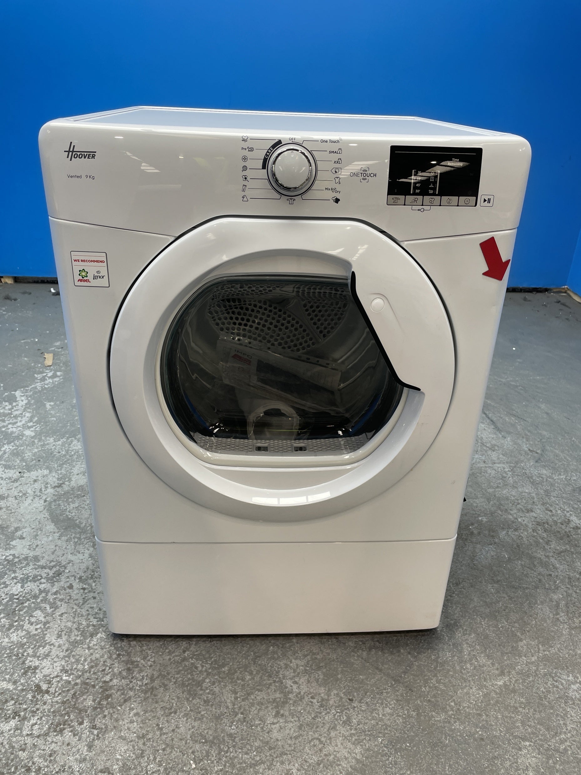 #GRC-157-717 - Hoover HLE V9DG-80 9kg Vented Tumble Dryer