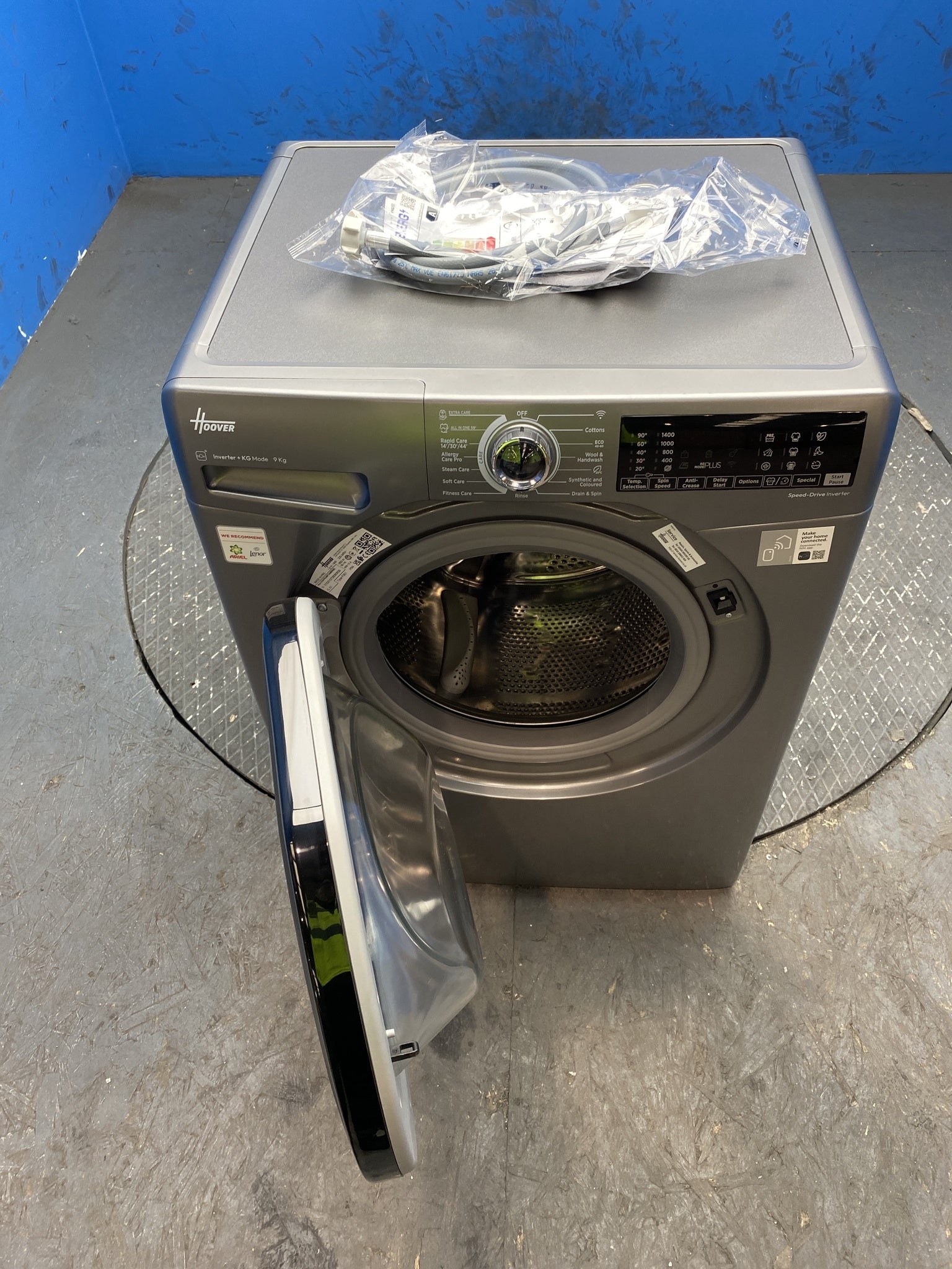 #GRC-145-072 - Hoover H3WPS496TAMBR680 9kg 1400 Spin Washing Machine