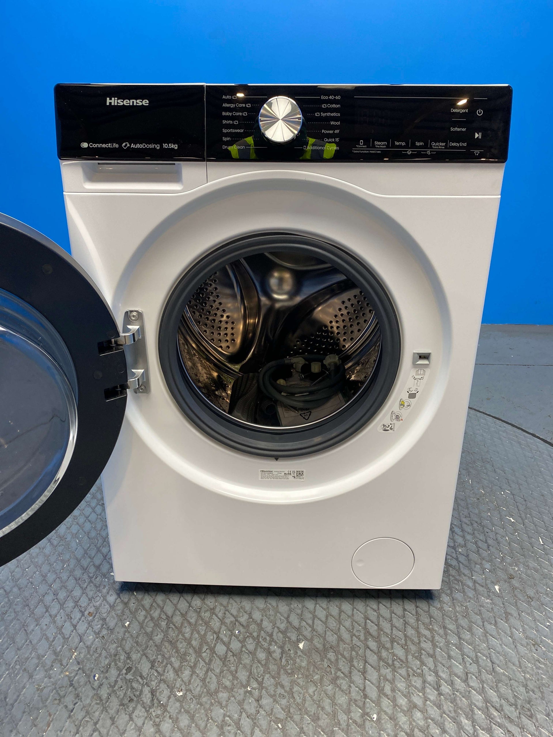 Hisense WF5S1045BW 10.5kg 1400 Spin Washing Machine