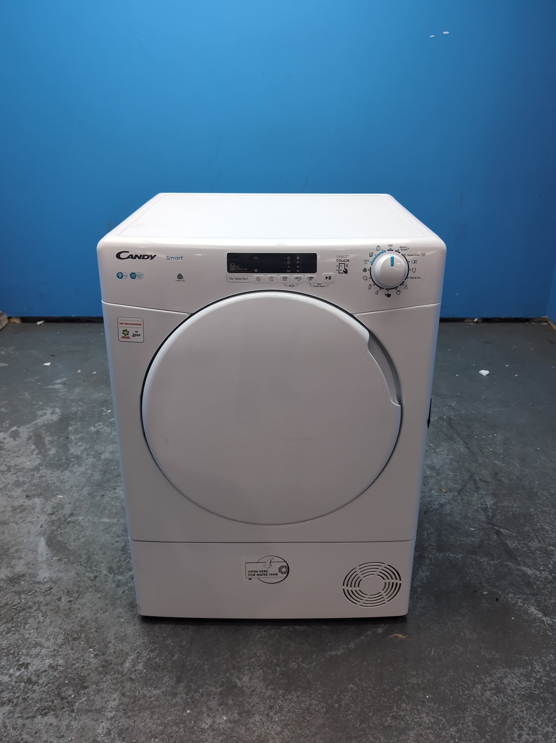 #GRC-164-361 - Candy Smart 9kg Condenser Tumble Dryer – WiFi Connected, White, G Energy Rating