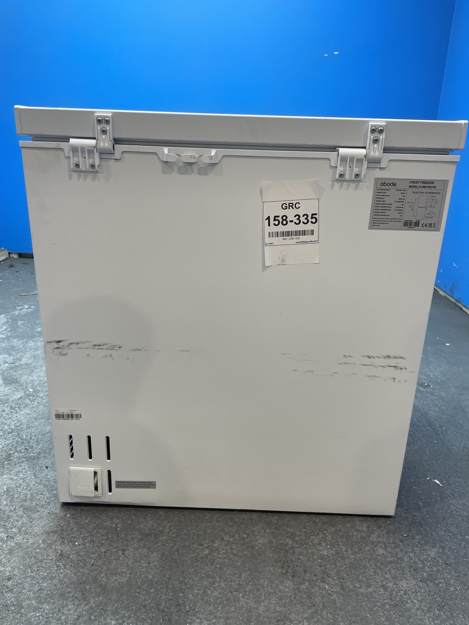 #GRC-158-335 - Abode A198CF0E1W 198L White Chest Freezer