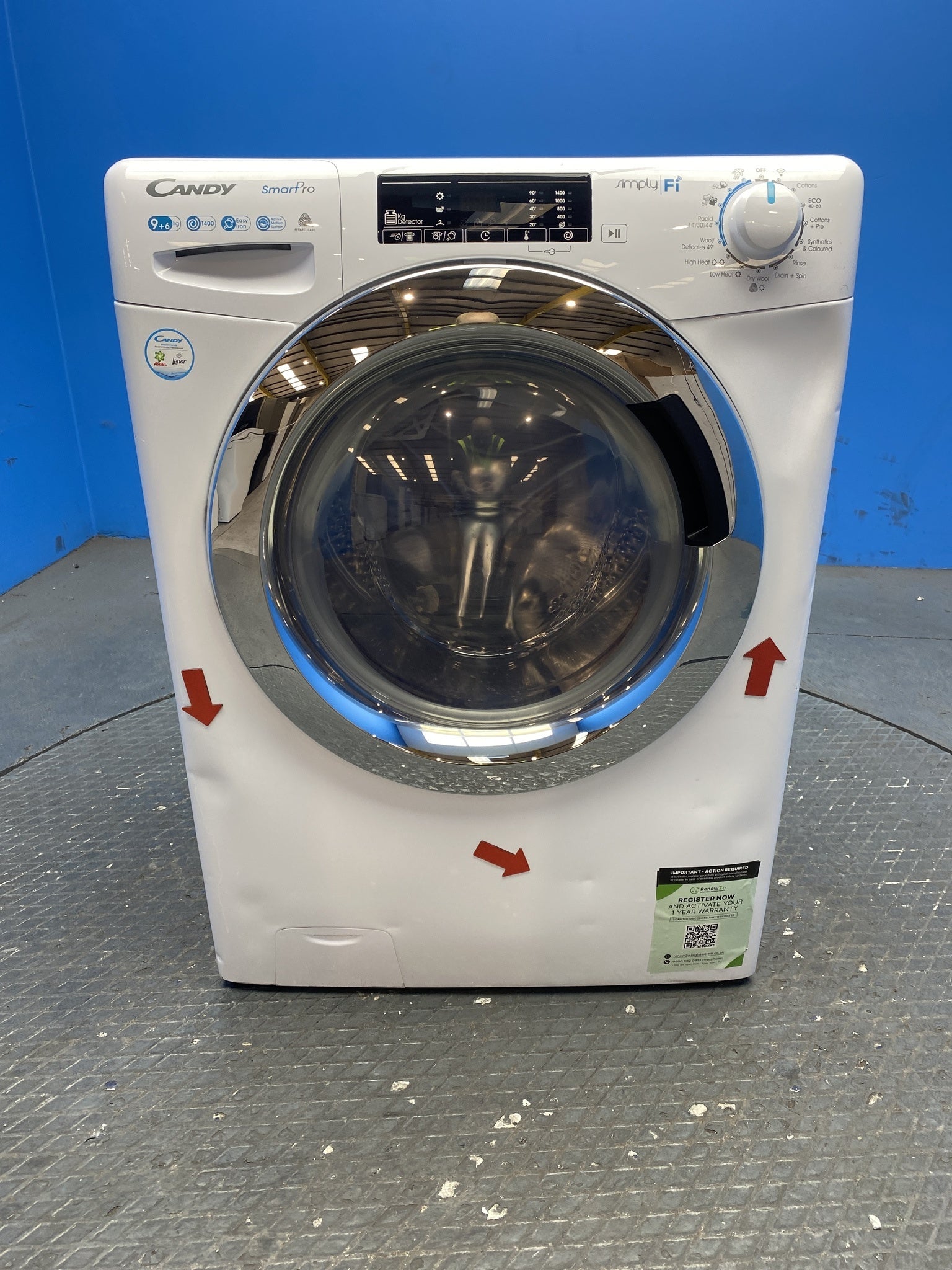 Candy CSOW4963TWCE 9kg / 6kg 1400 Spin Smart Pro Washer Dryer