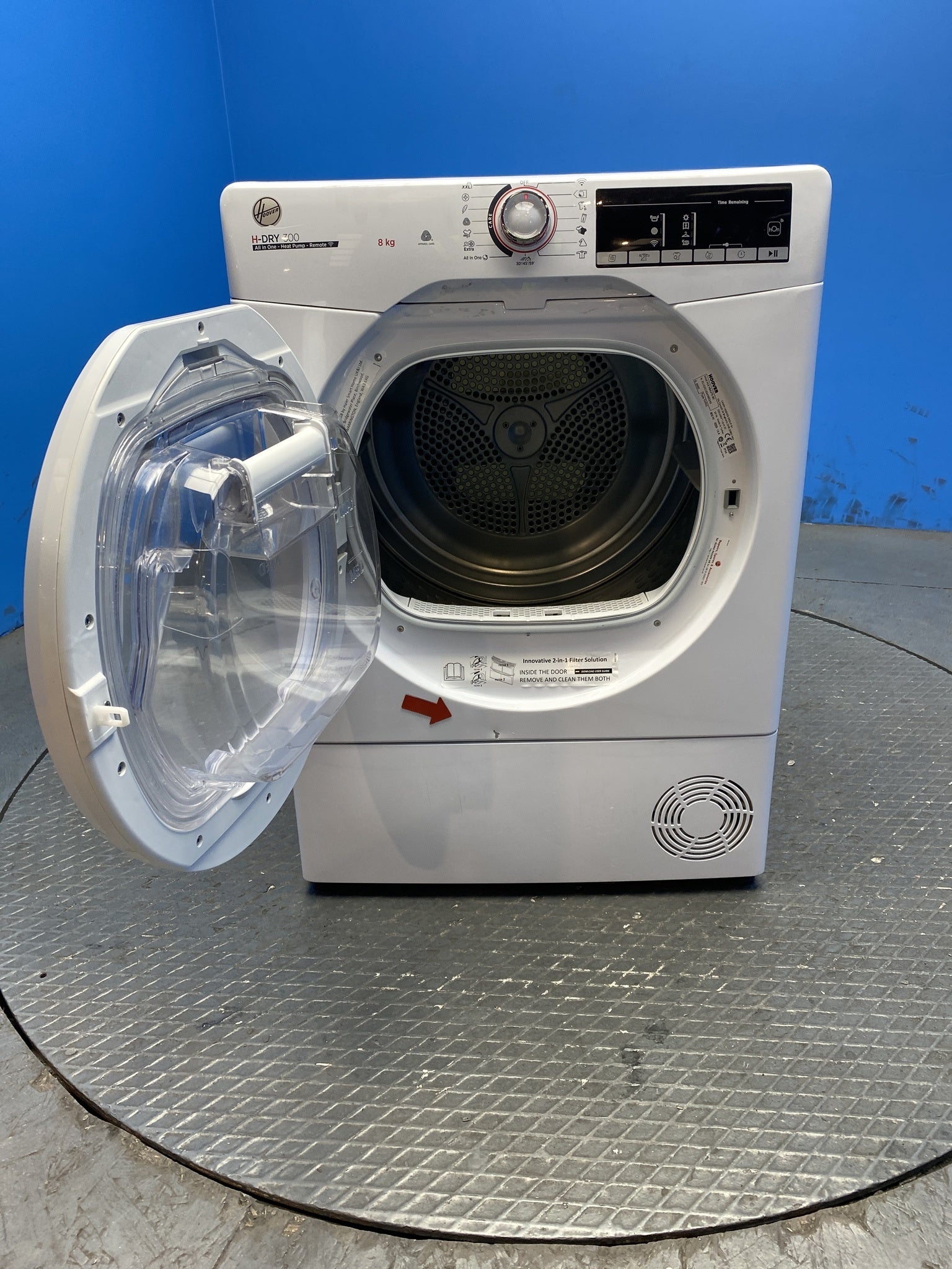 Hoover HLE H8A2TE-80 8kg Heat Pump Tumble Dryer with Wi-Fi