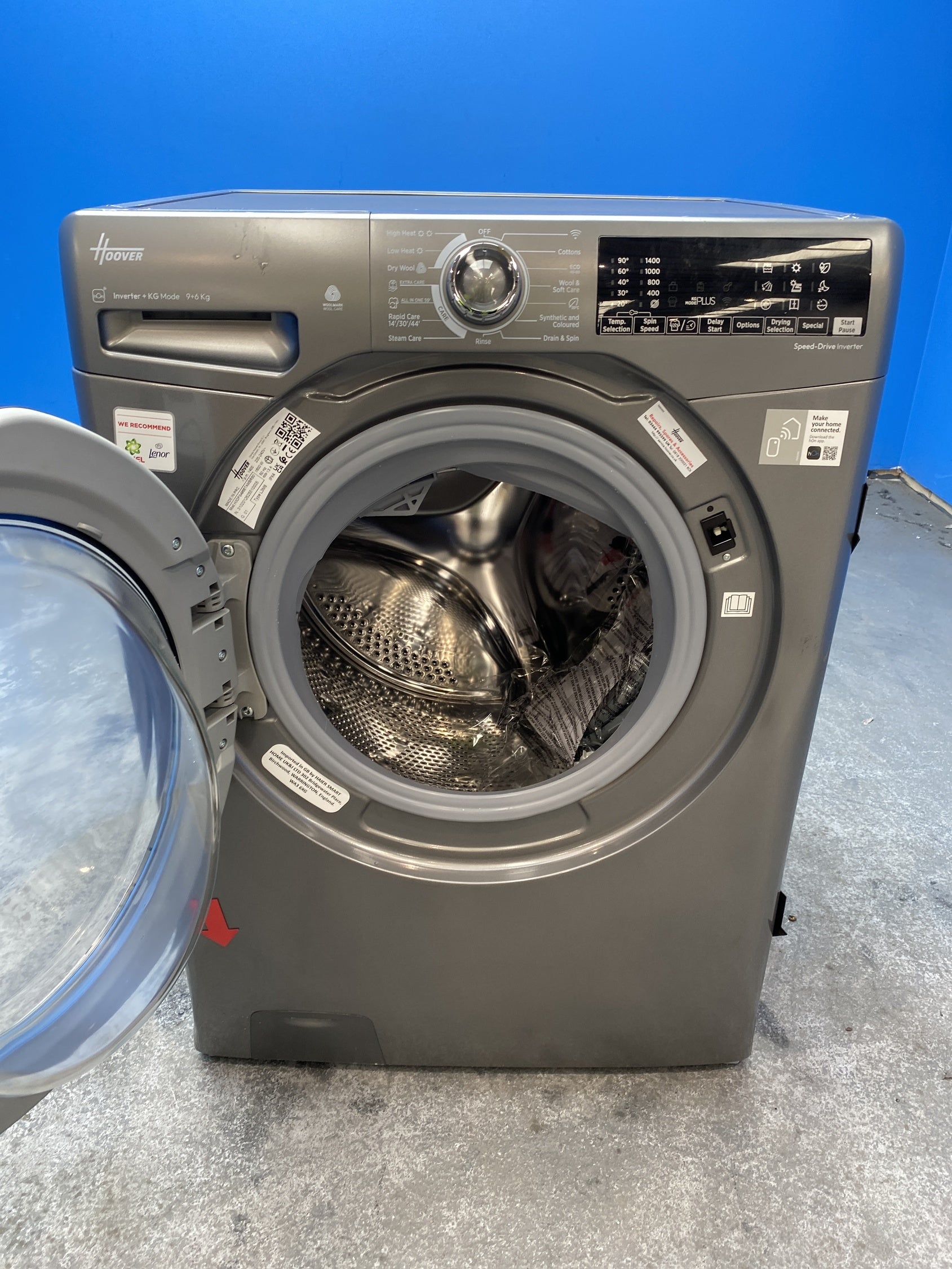 #GRC-157-946 - Hoover H3DPS4966TAMBR80 9kg / 6kg 1400 Spin Washer Dryer