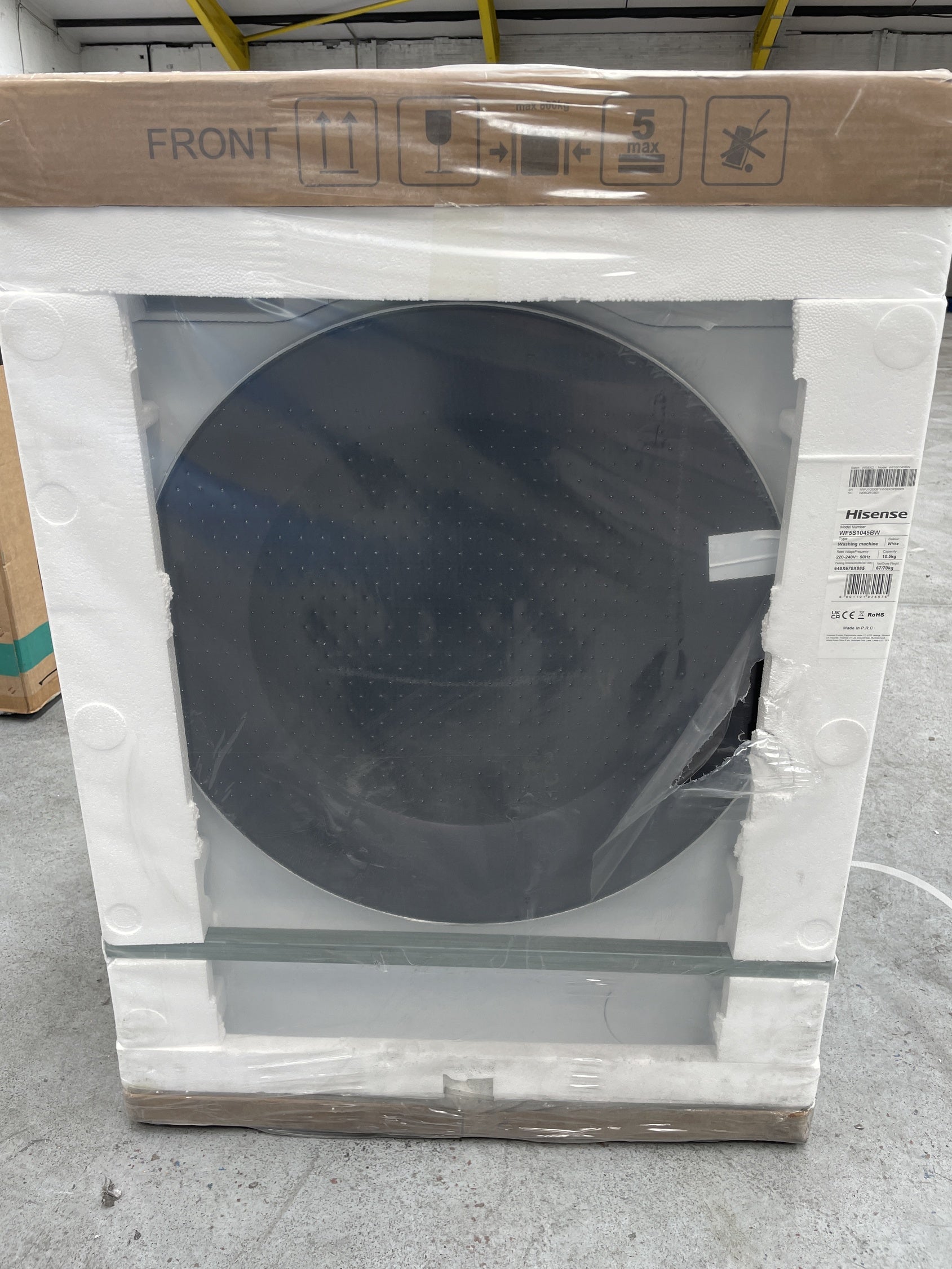 #GRC-157-828 - Hisense WF5S1045BW 10.5kg 1400rpm Auto Dosing Washing Machine