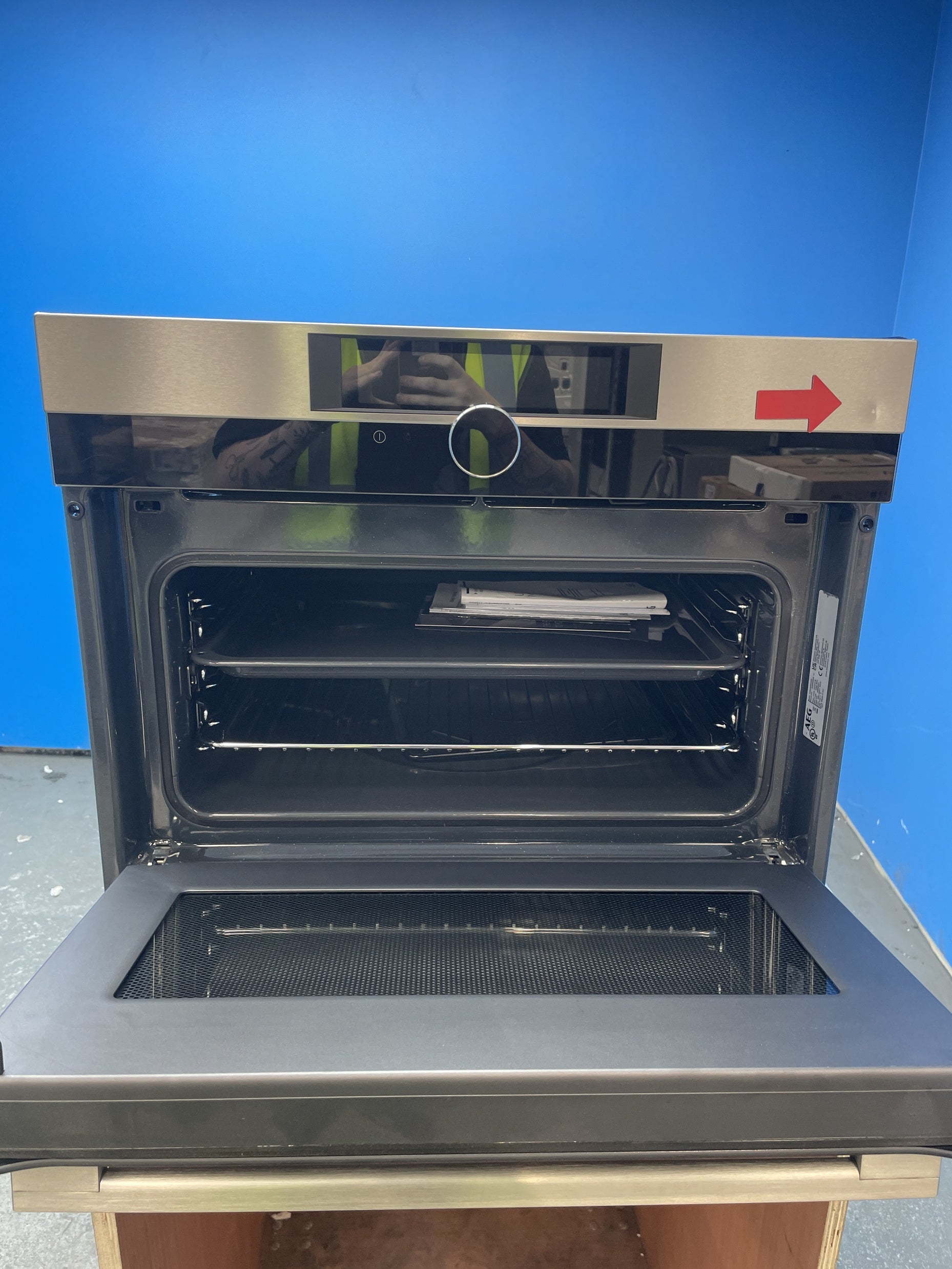 #GRC-158-281 - AEG KMK968000M 8000 CombiQuick Compact Microwave Oven