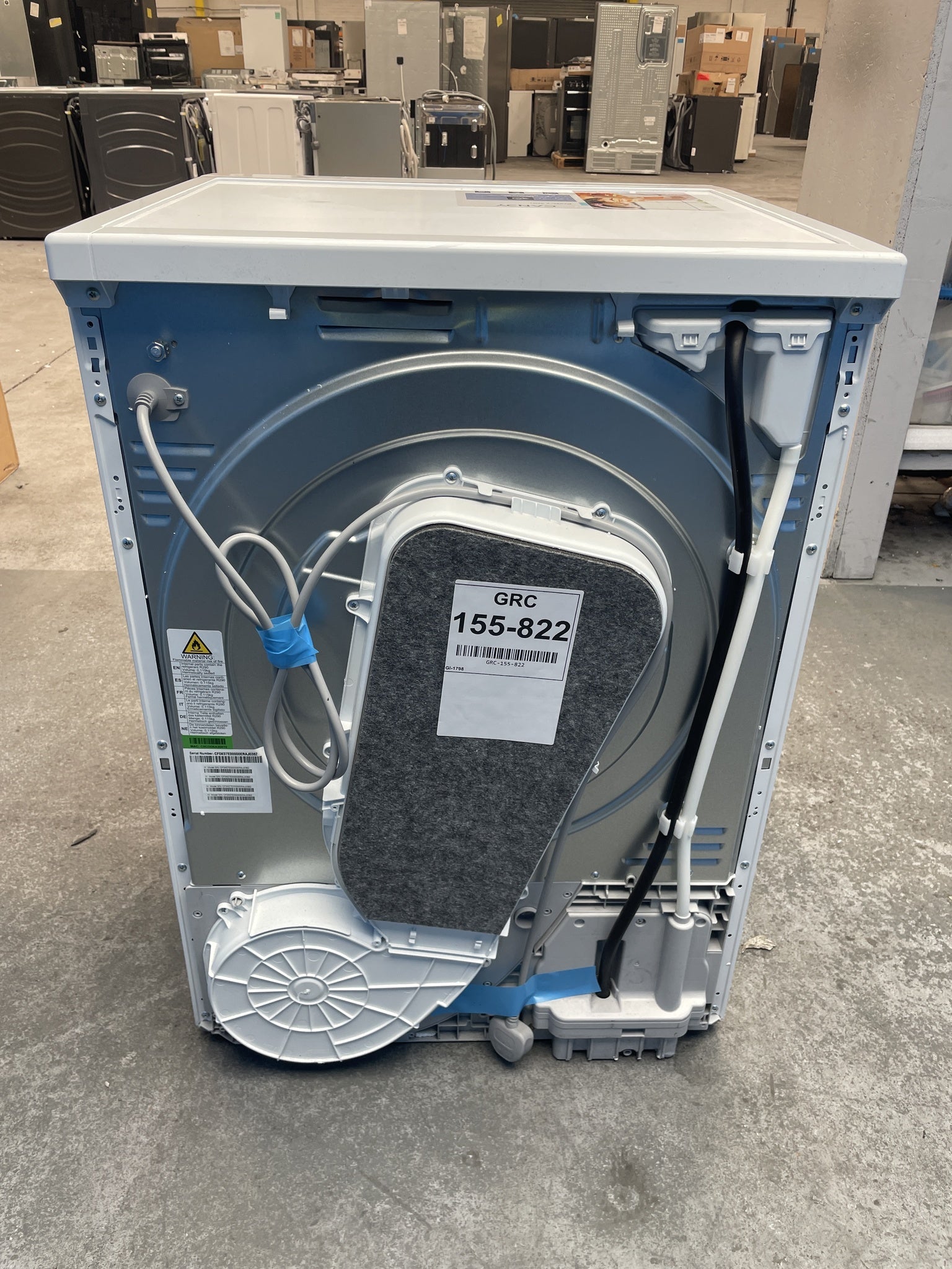 #GRC-155-822 - Hoover HBR 10N2X-80 10kg Heat Pump Tumble Dryer
