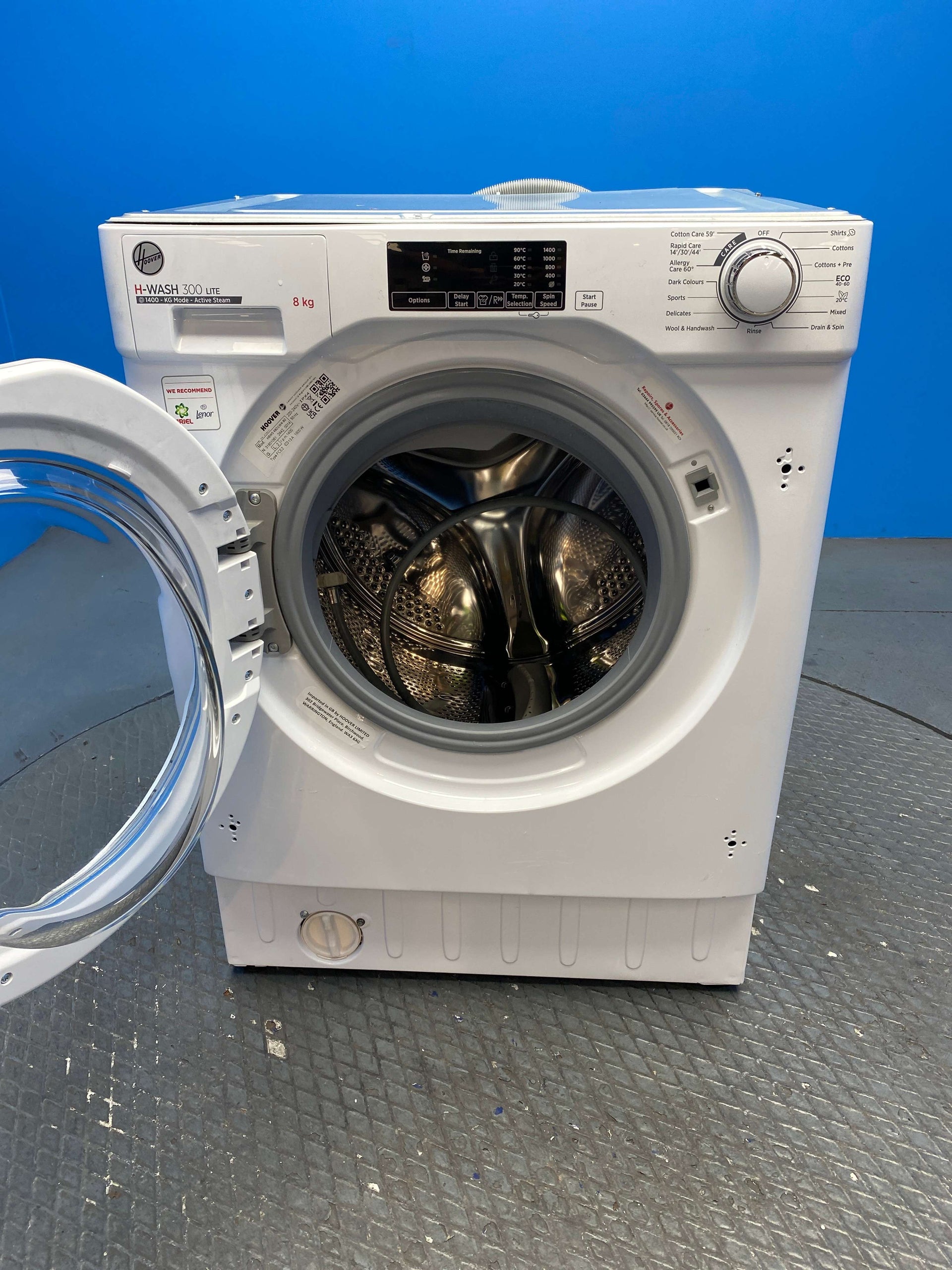 Hoover HBWS48D1W4 Integrated 8kg 1400 Spin Washing Machine
