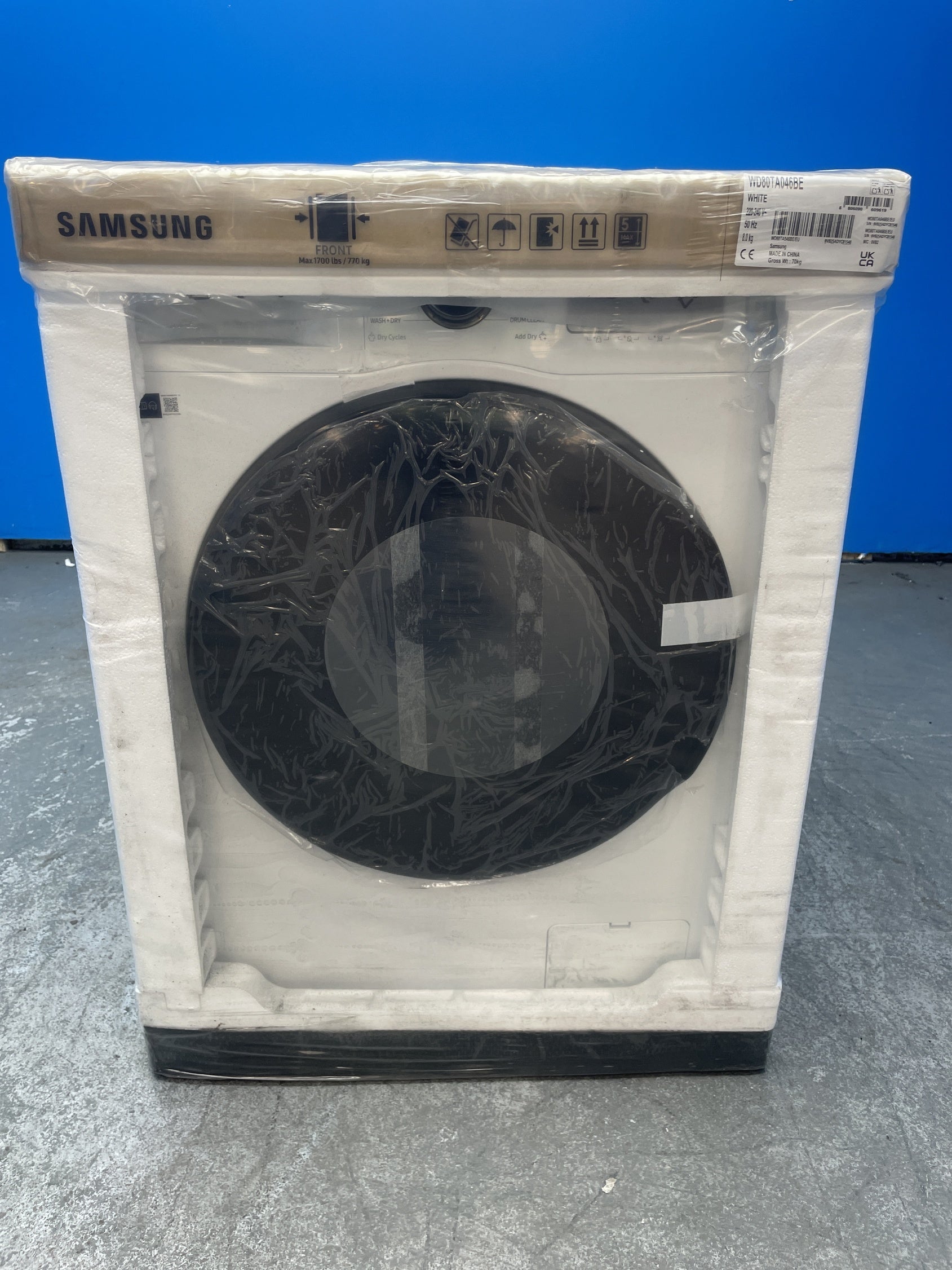 #GRC-157-605 - Samsung WD80TA046BE Series 5 8/5kg 1400 Spin Washer Dryer