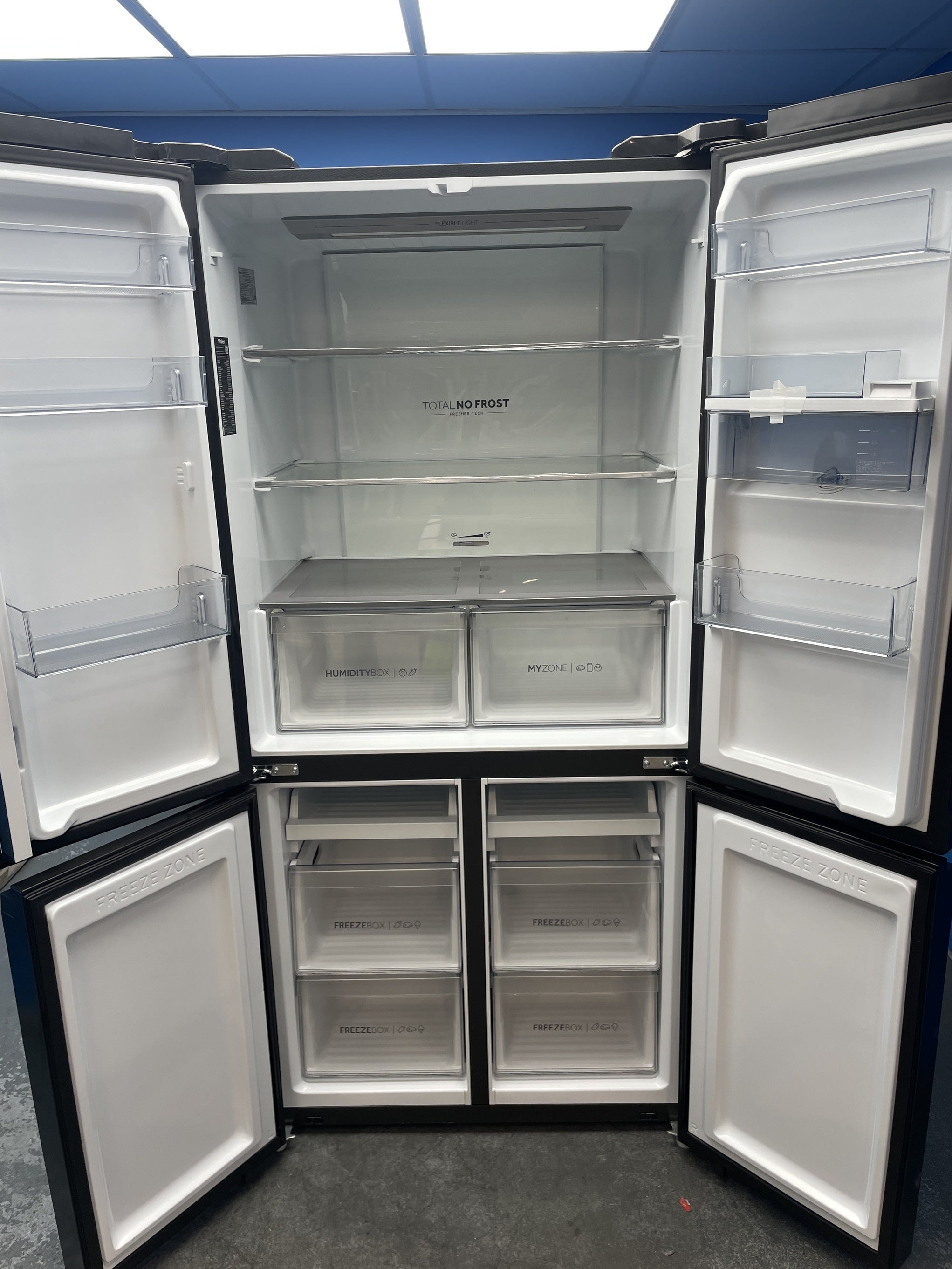 #GRC-160-241 - Haier Cube 90 Series 3 HCR39F19EWPT(UK) American Fridge Freezer
