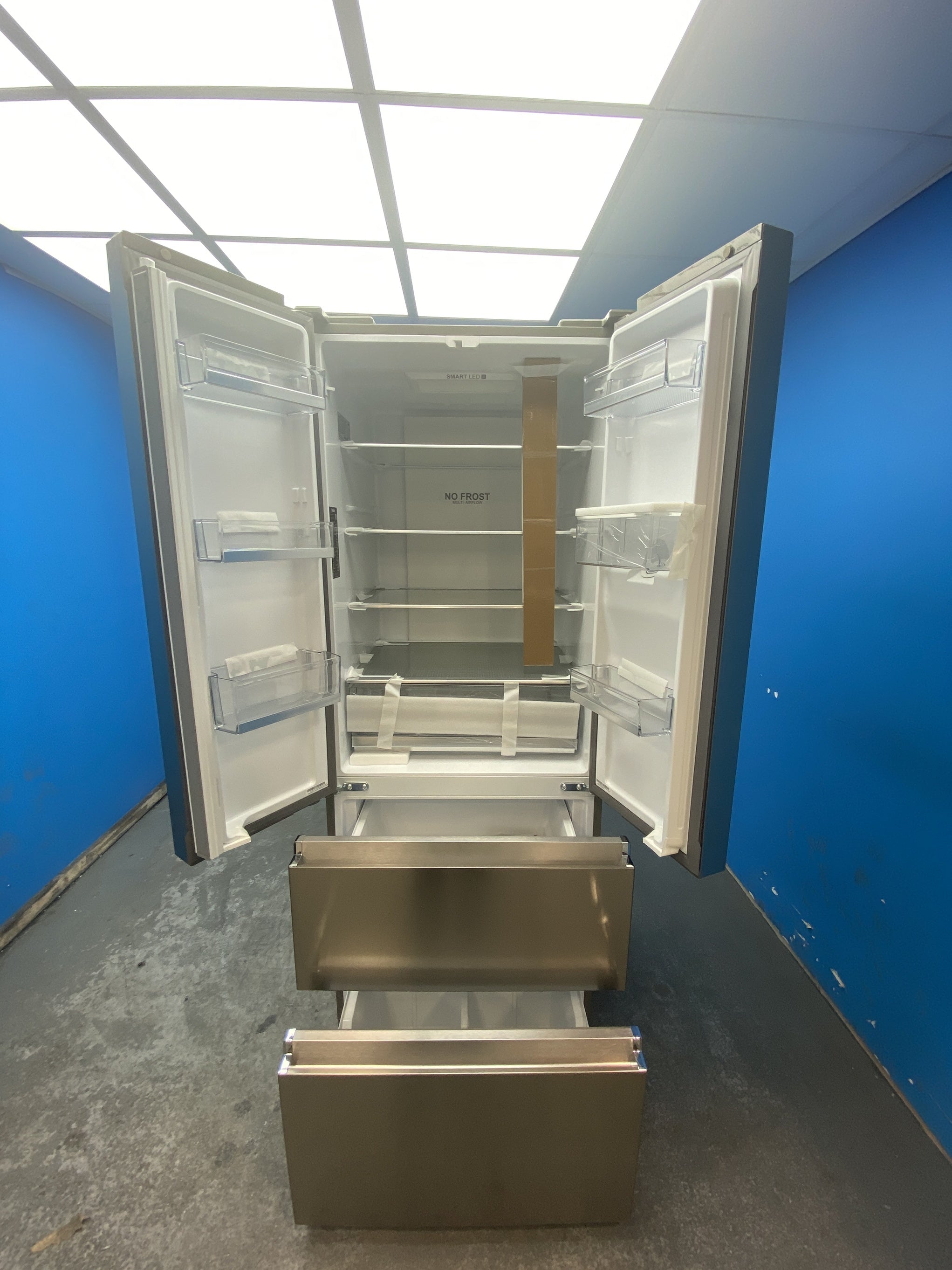 #GRC-163-413 - Haier 70cm French Door Fridge Freezer – 444L, Stainless Steel, Total No Frost