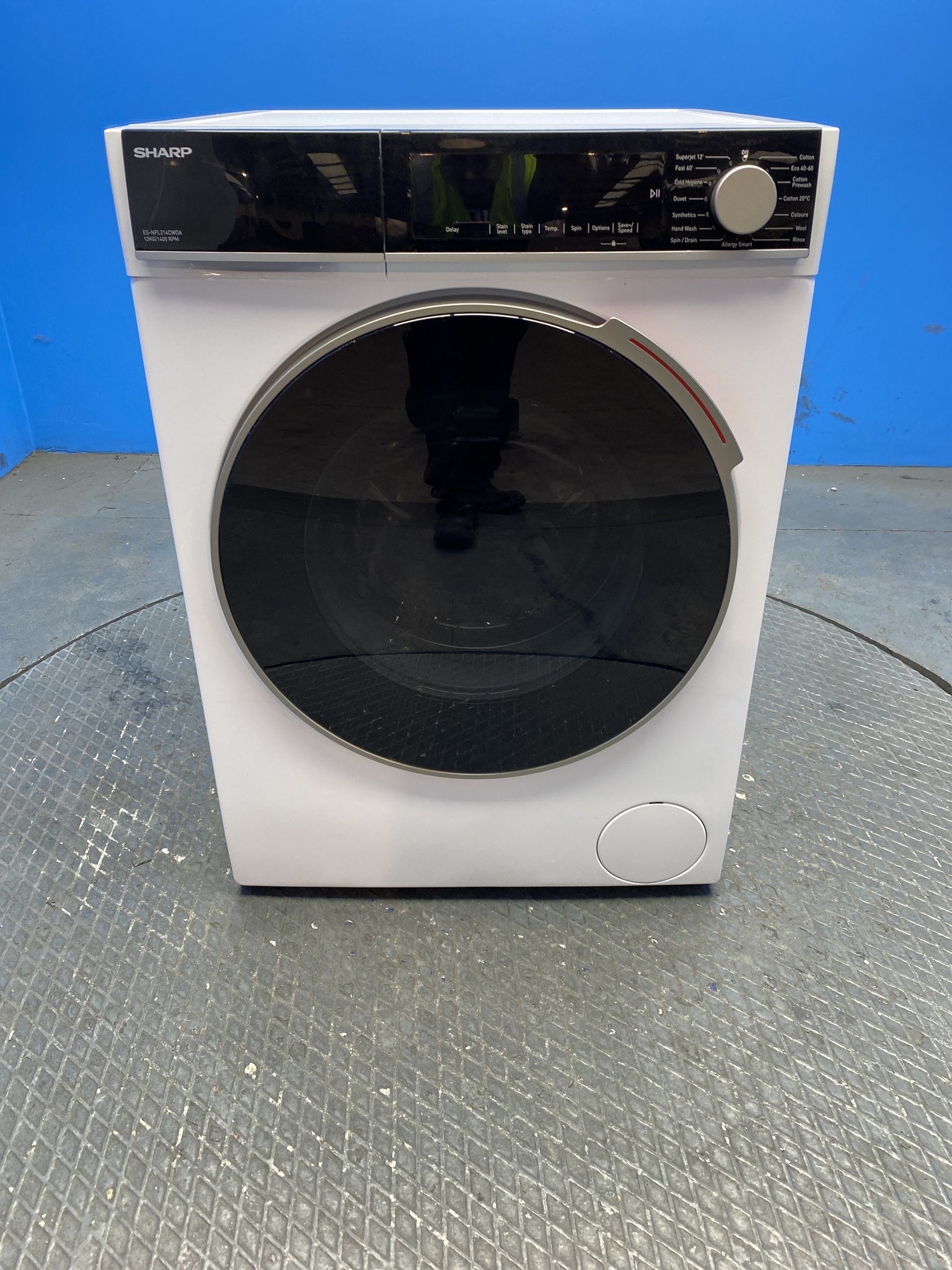 Sharp ES-NFL214CWDA-EN 12kg 1400 Spin Washing Machine - White