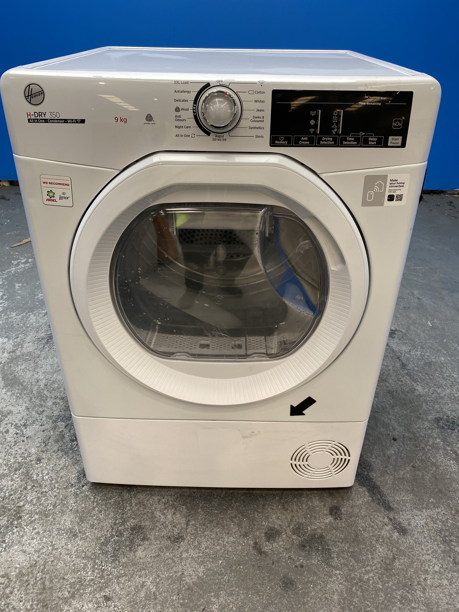 #GRC-157-665 - Hoover HRE C9TE-80 9kg Condenser Tumble Dryer with Wi-Fi