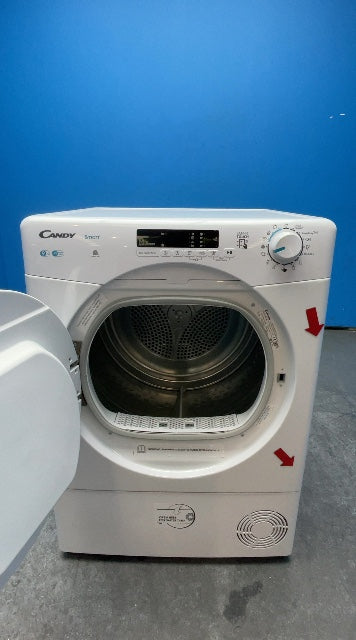 #GRC-162-977 - Candy Smart 9kg Condenser Tumble Dryer – WiFi Connected, White, G Energy Rating