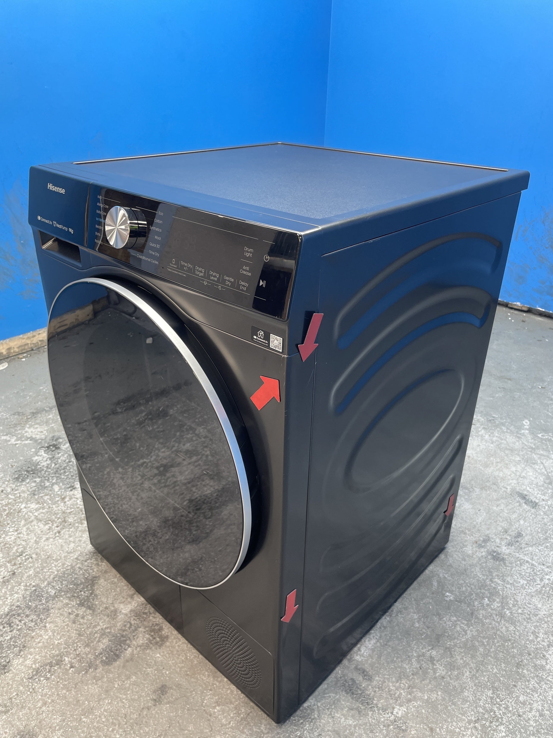 #GRC-158-113 - Hisense DH5S902BB 9kg Heat Pump Tumble Dryer