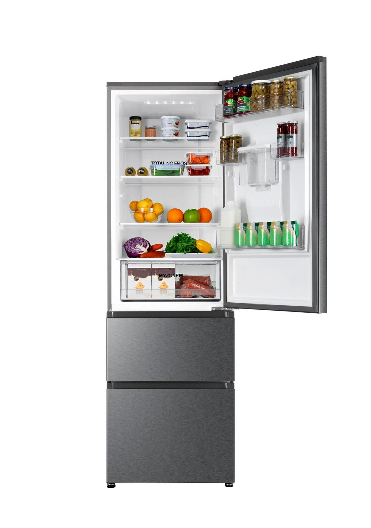 Haier HETR3619FWMG 60cm Total No Frost Fridge Freezer – Renew 2 U