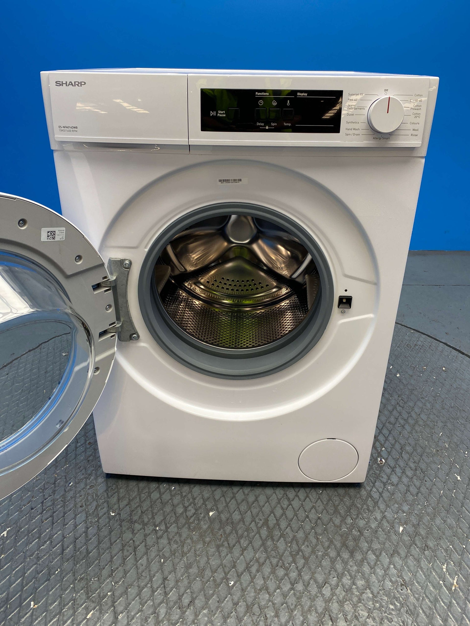 Sharp ES-NFA014DWB 10kg 1400 Spin Washing Machine
