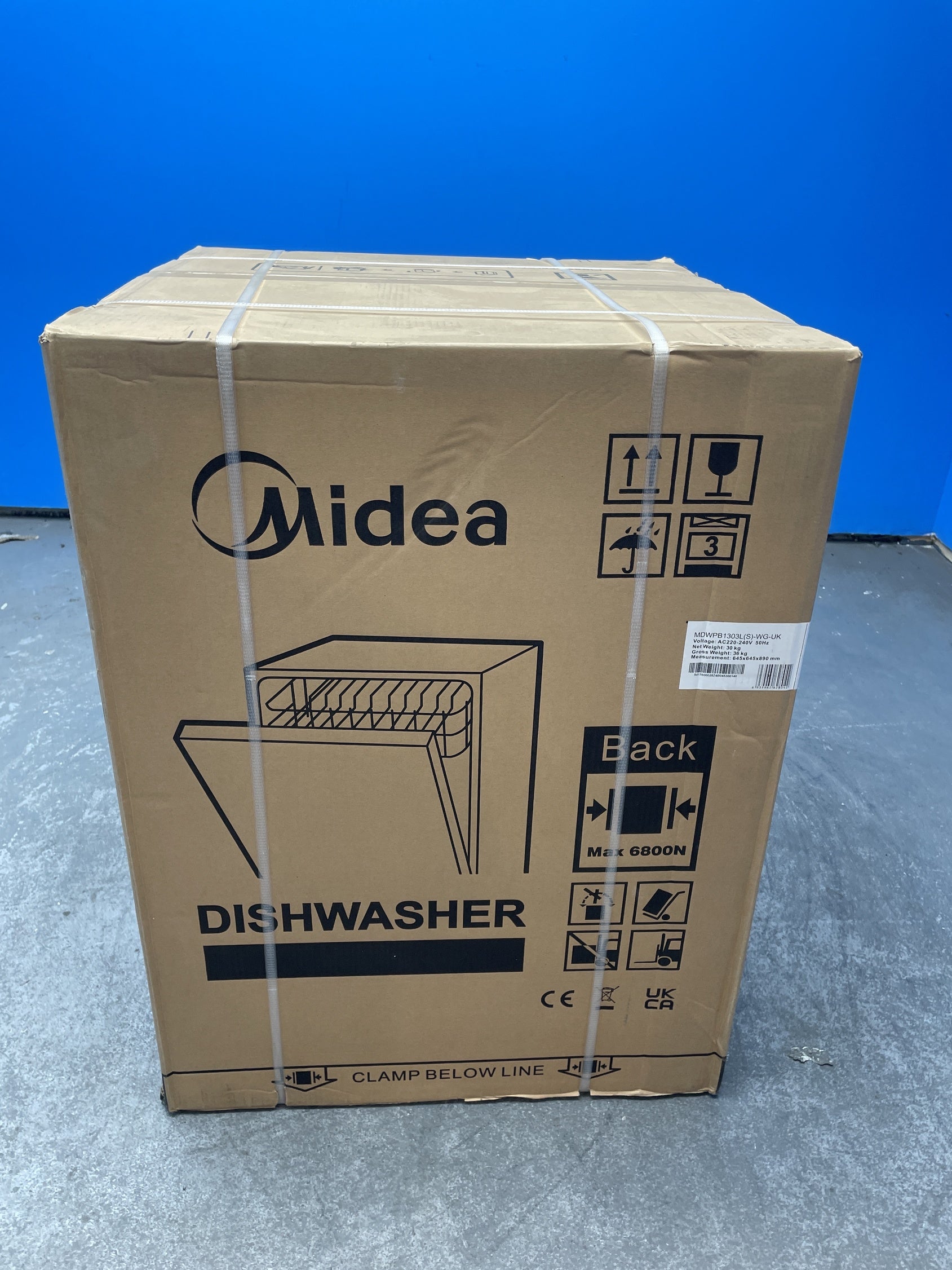 #GRC-158-872 - Midea MDWPB1303L(S)-WG 60cm Built-in 13 Place Wi-Fi Dishwasher
