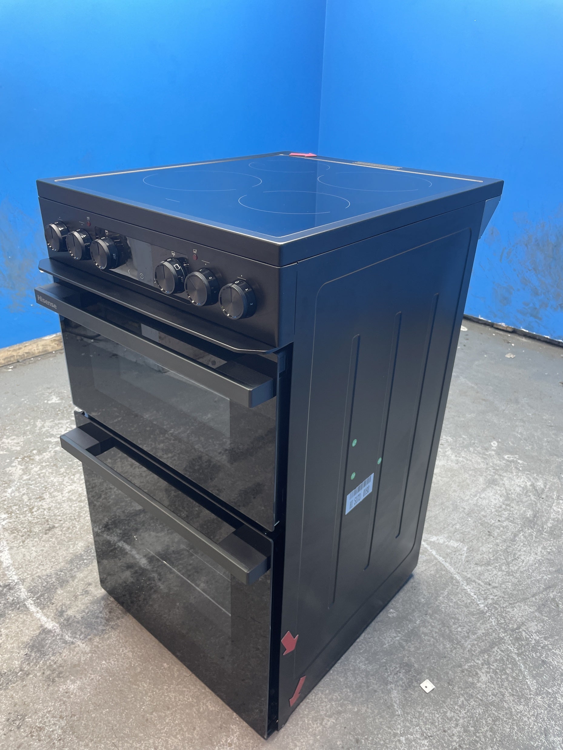 #GRC-159-515 - Hisense HDCEC5C10B Hi6 Max 50cm Double Oven Ceramic Cooker