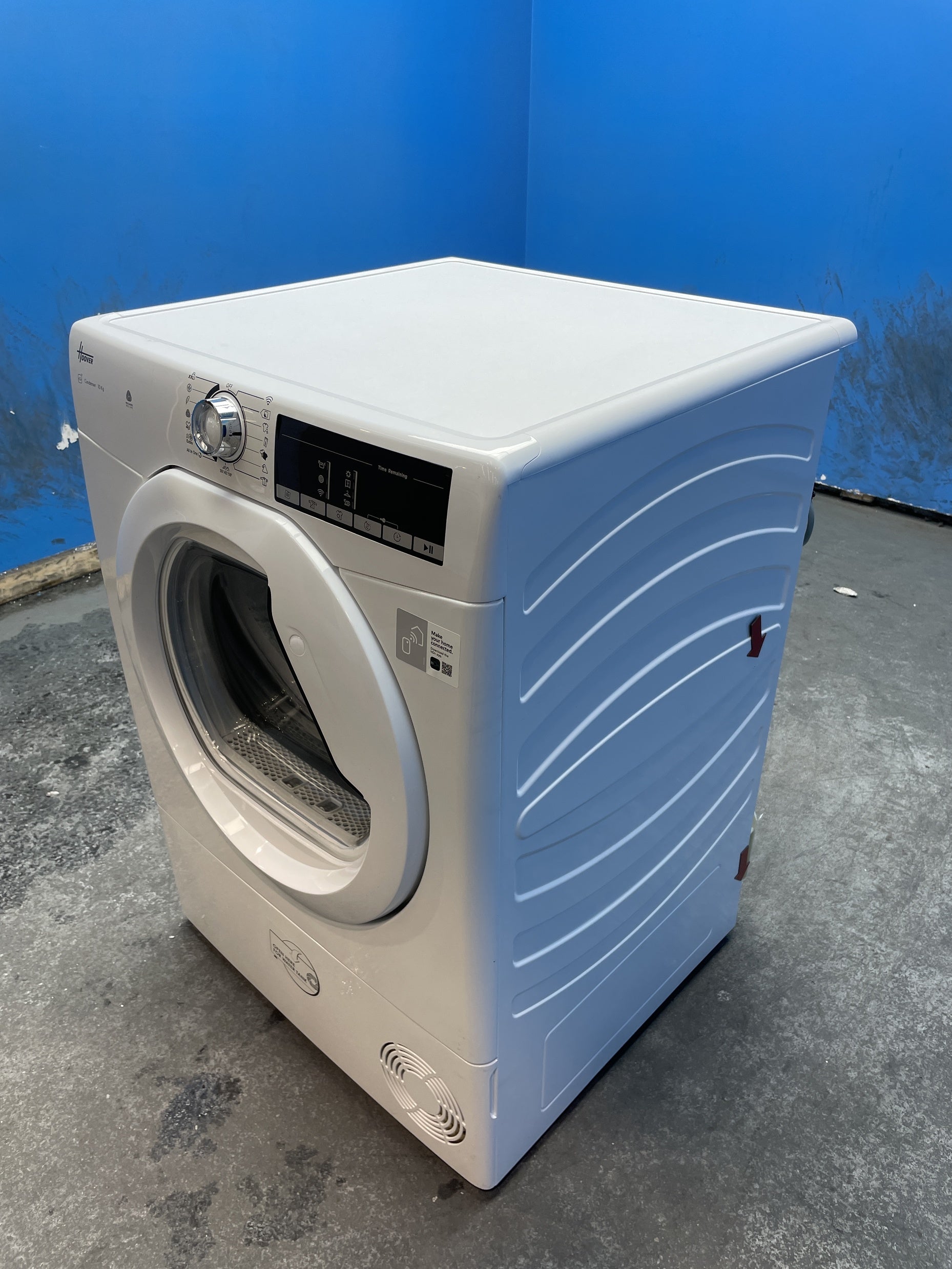 #GRC-162-744 - Hoover H-DRY 300 10kg Condenser Tumble Dryer – WiFi Connected, White