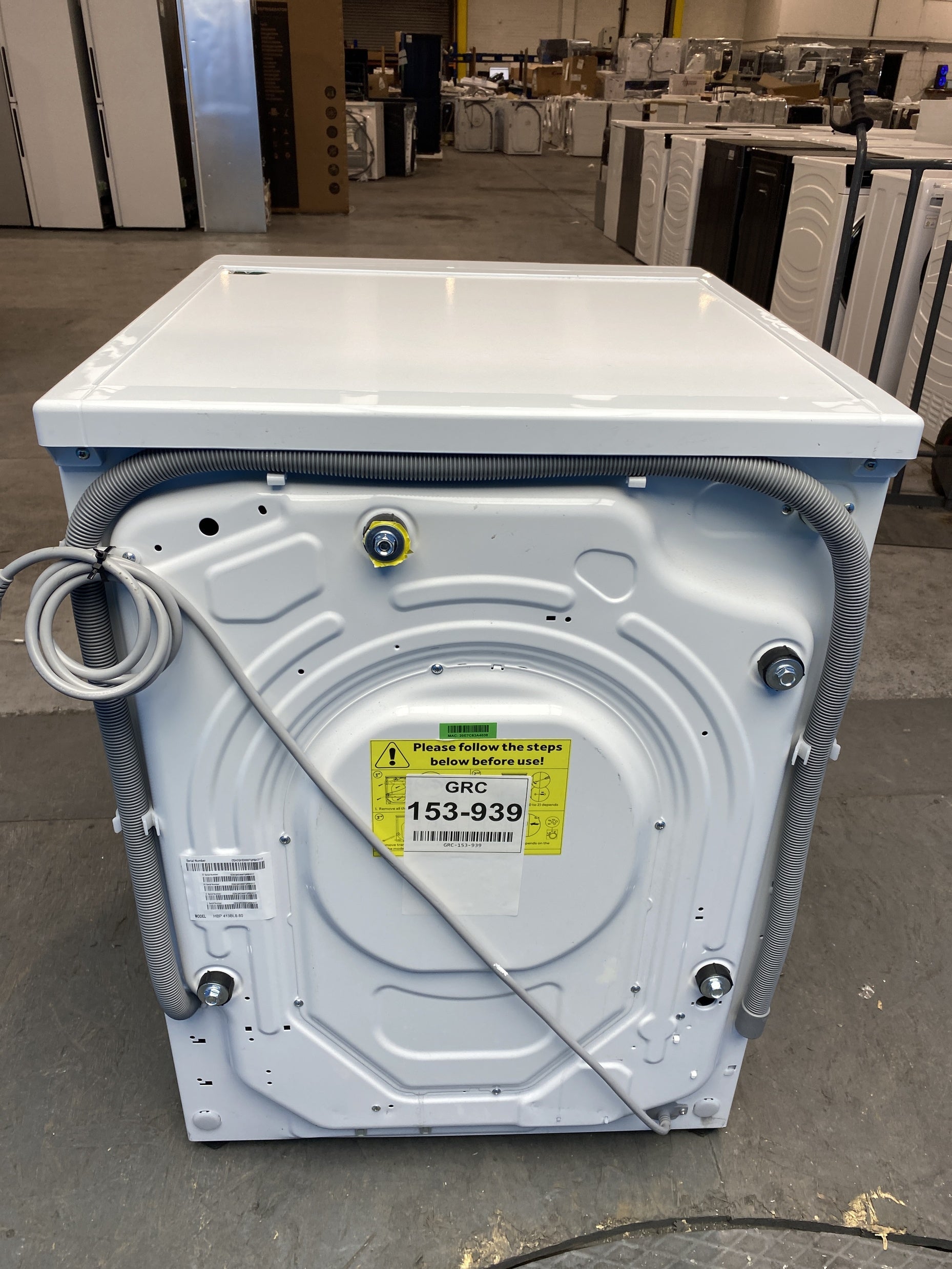 #GRC-153-939 - Hoover HBP 413BL8-80 Pro Wash Series 5 13kg 1400rpm Washing Machine