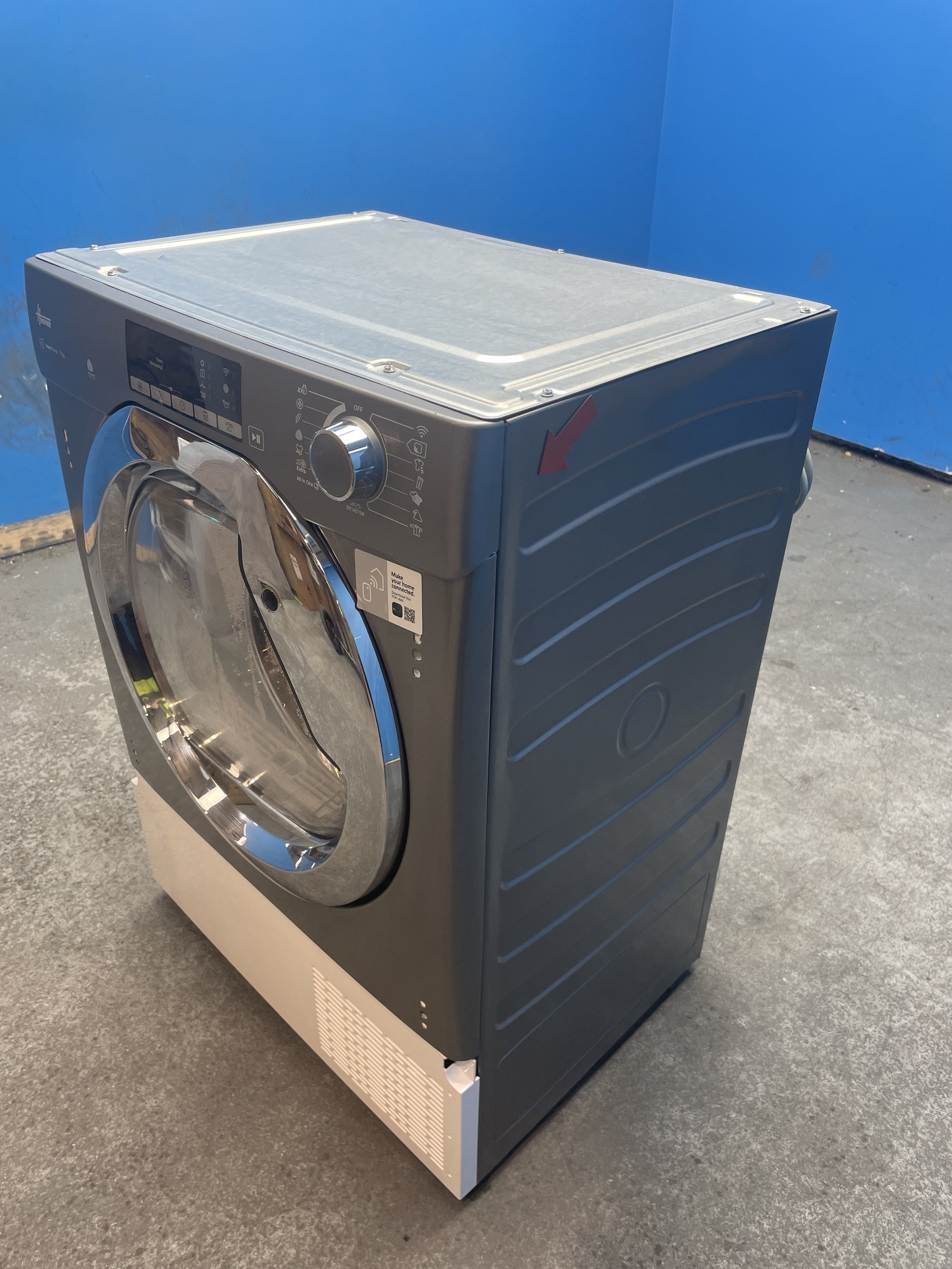 #GRC-160-139 - Hoover BATDH7A1TCER-80 Integrated 7kg Heat Pump Tumble Dryer