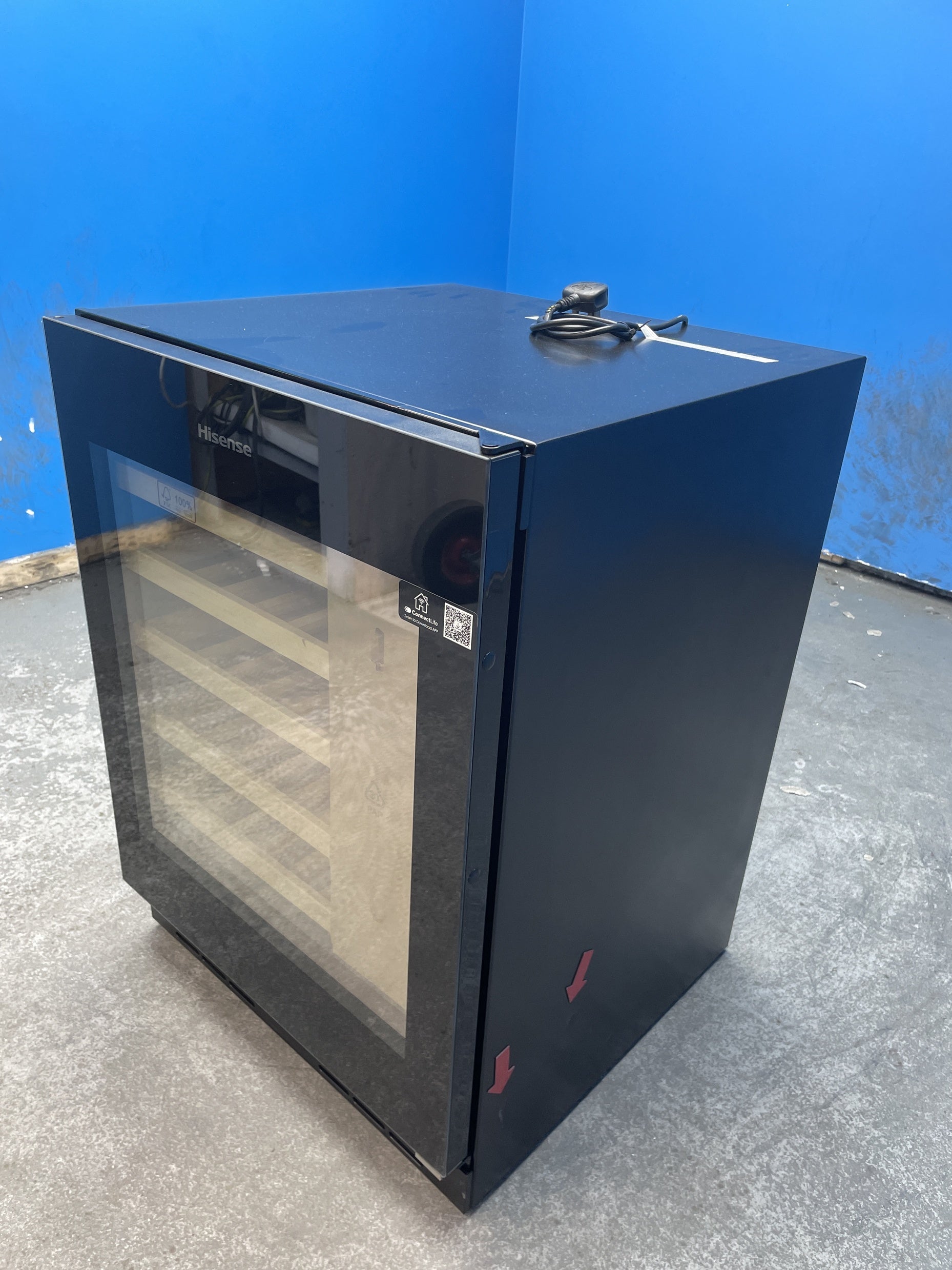 #GRC-158-098 - Hisense RW3N132GSLF Built-In 46 Bottles Wine Cooler