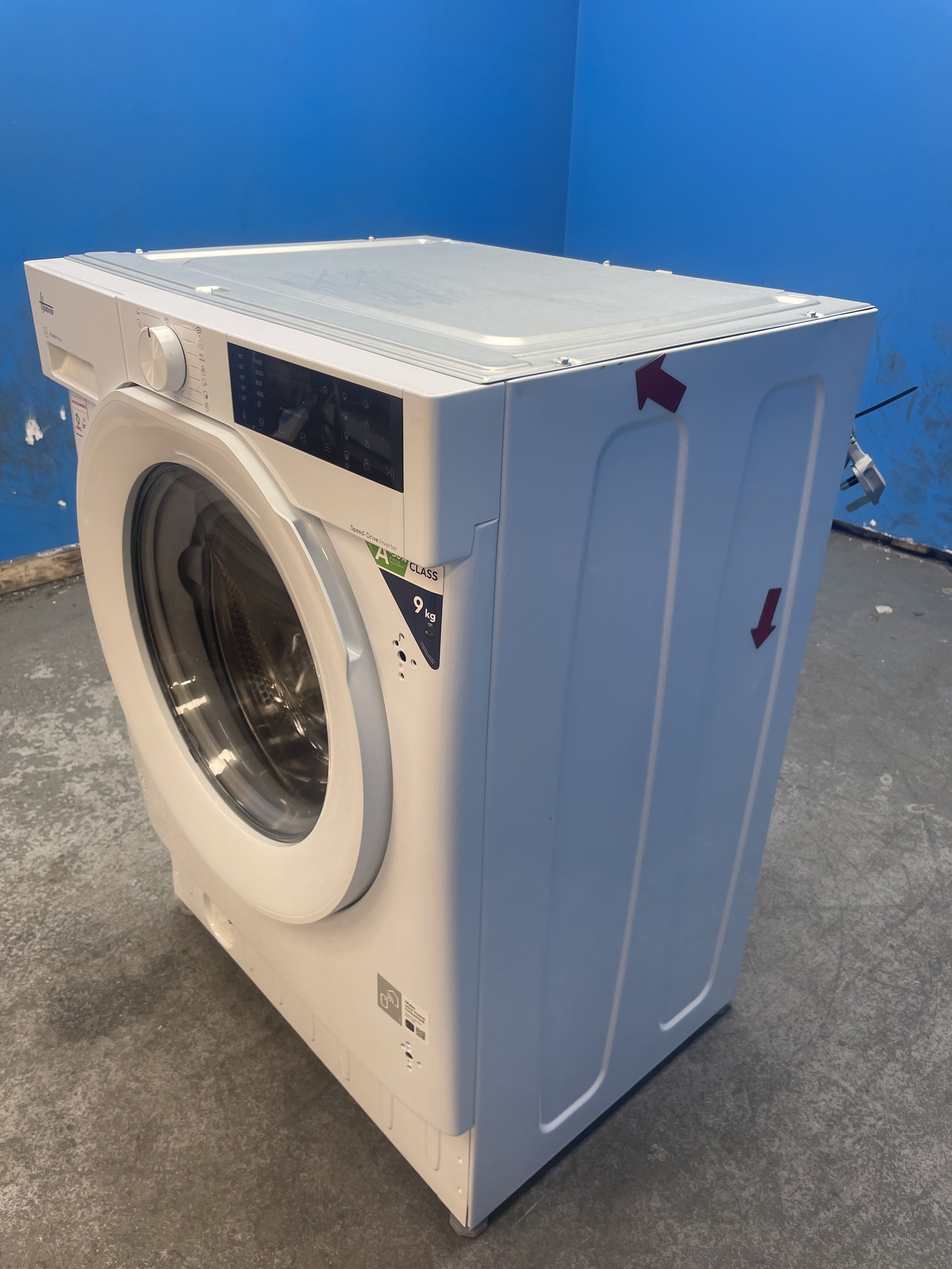 #GRC-159-301 - Hoover H-WASH 400 BH4S49M6D9J-80 9kg 1400rpm Integrated Washing Machine