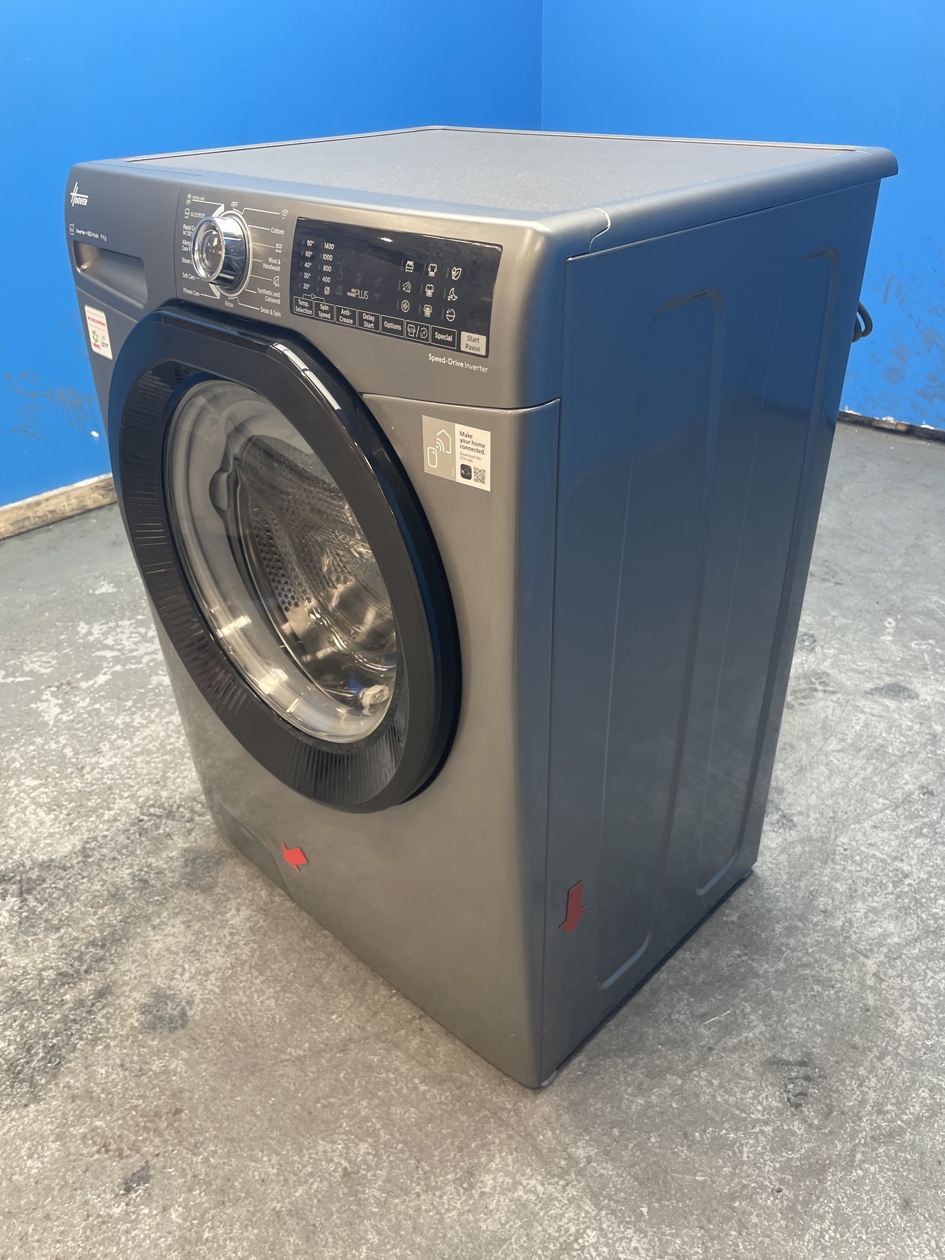 #GRC-155-551 - Hoover H3WPS496TAMBR680 9kg 1400 Spin Washing Machine