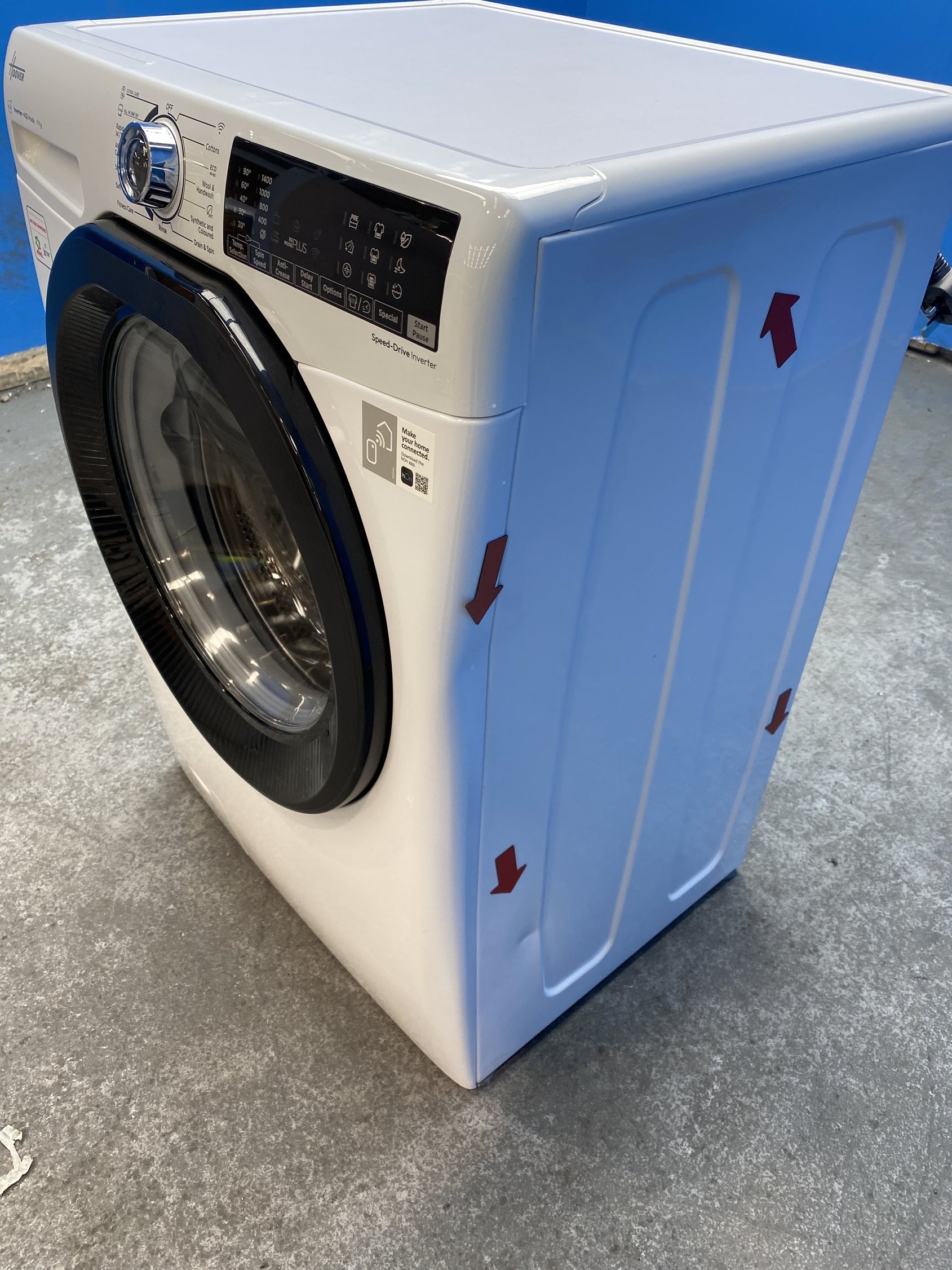 #GRC-157-933 - Hoover H3WPS496TAMB6 9kg 1400 Spin Washing Machine