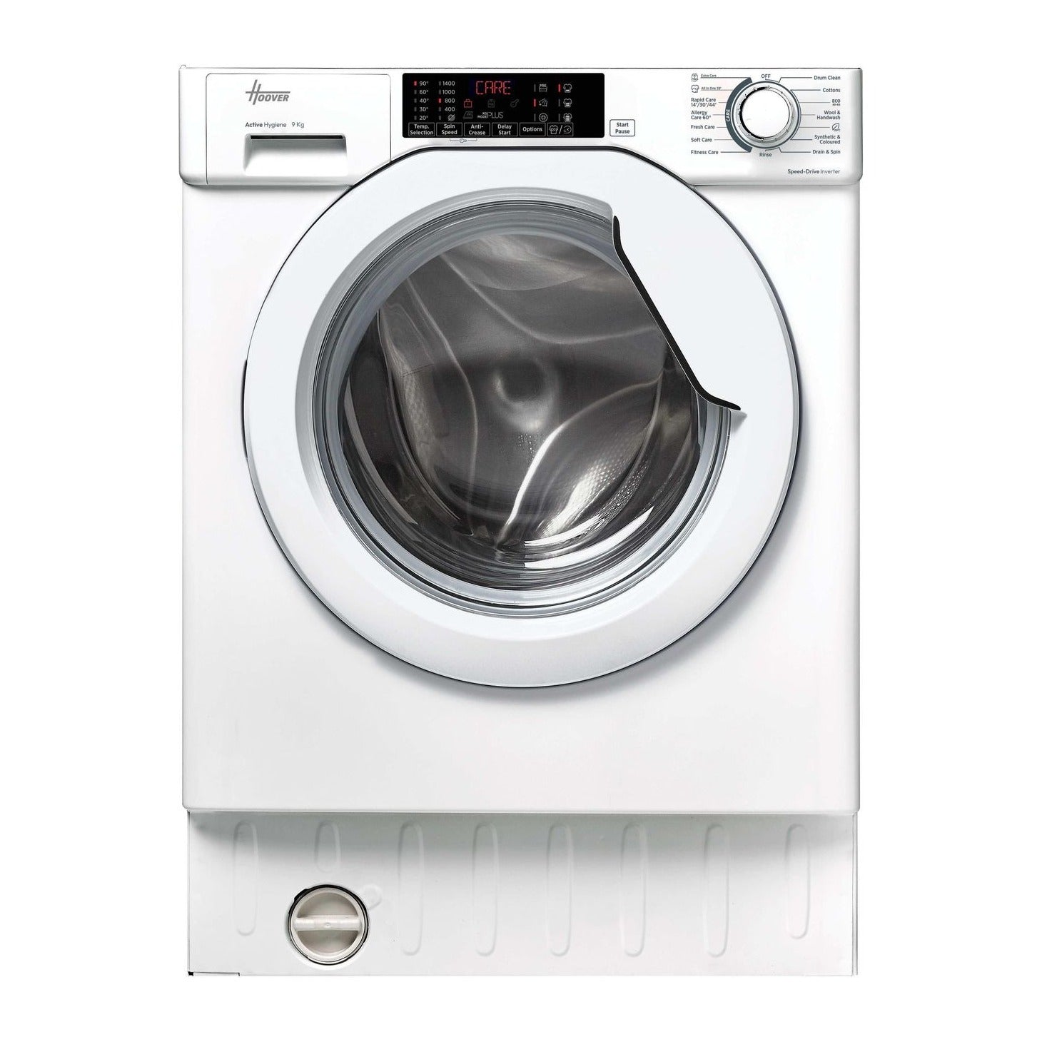 Hoover H-WASH 300 9kg 1400rpm Integrated Washing Machine – Inverter Motor, KG Mode, White – Renew 2 U