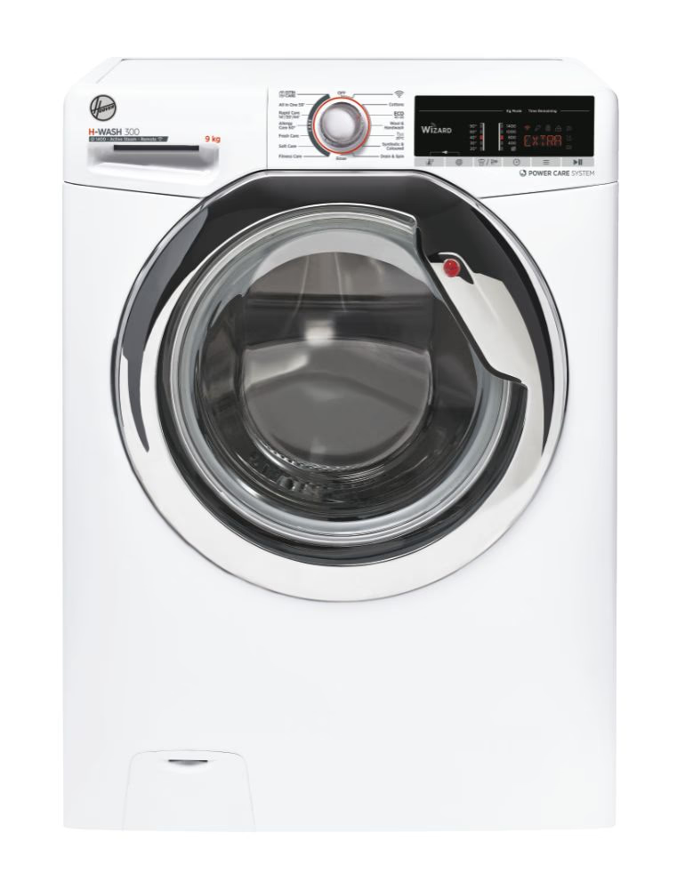 Hoover H-WASH 300 9kg 1400rpm Washing Machine – NFC Connectivity, Steam Cycles, White – Renew 2 U
