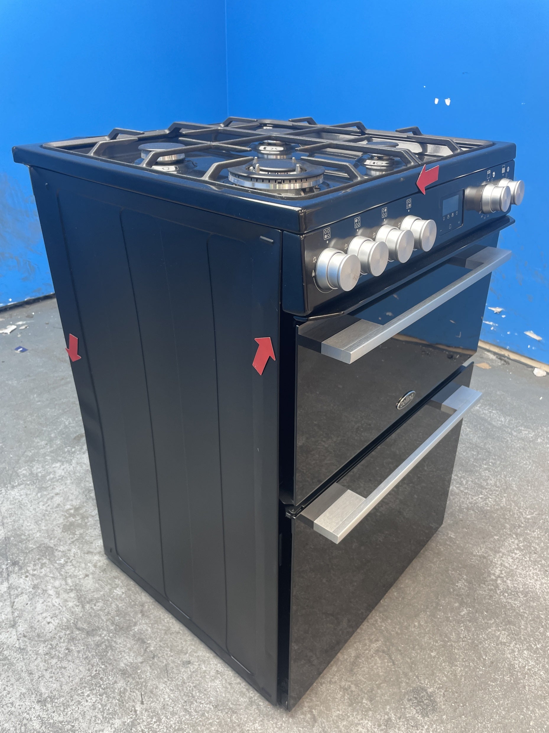 #GRC-159-433 - Belling Vision 60cm Dual Fuel Cooker with Double Oven