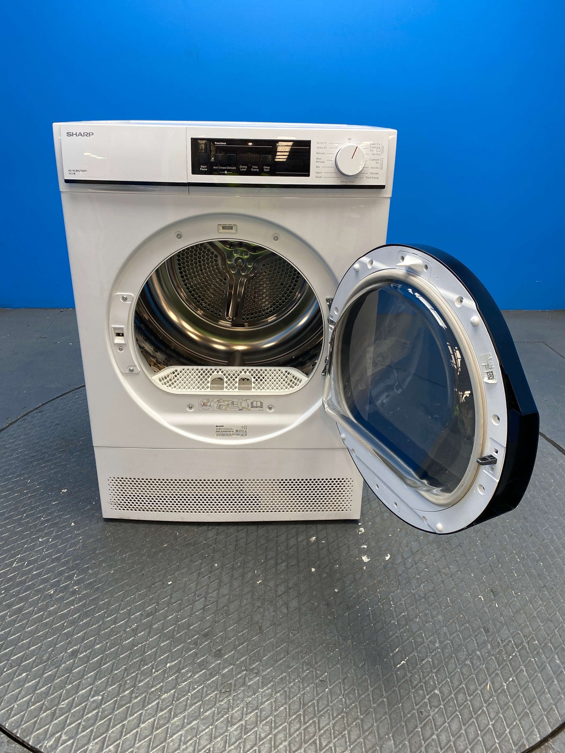 Sharp KD-NCB8S7GW91 8kg Condenser Tumble Dryer